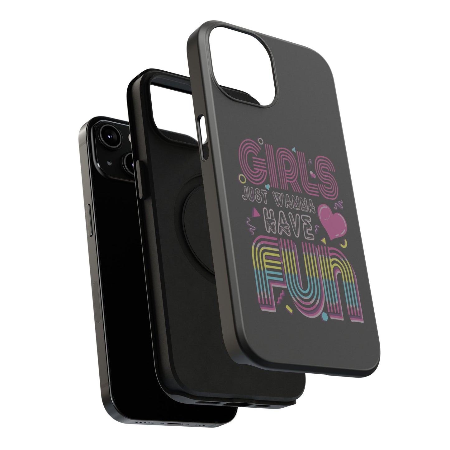 Fun Vibe Phone Case - Girls Just Wanna Have Fun Cell Case, Impact-Resistant Cover, Gift for Teens, Birthday Party Accessory, Trendy Tech