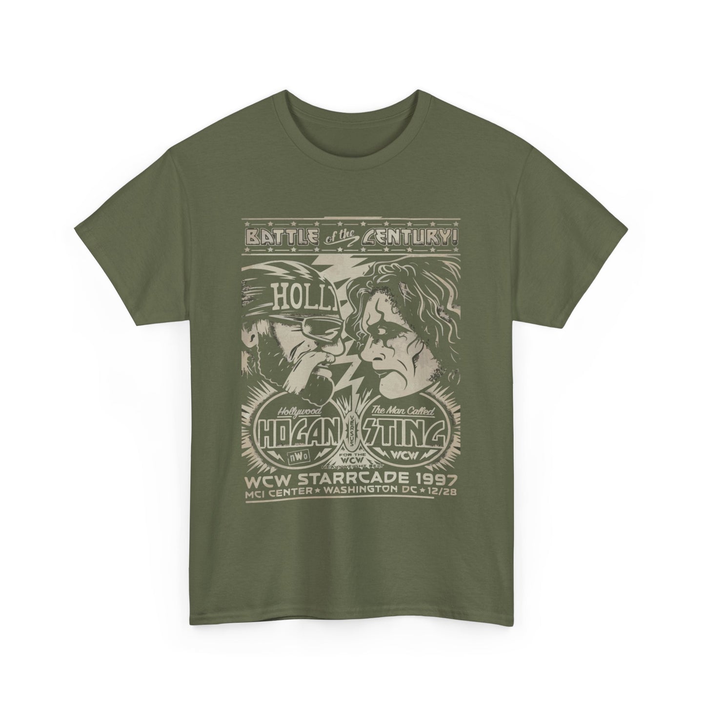 Vintage Wrestling Tee - Hulk vs Sting Retro Sports Nostalgia - Classic WCW Unisex Heavy Cotton Tee