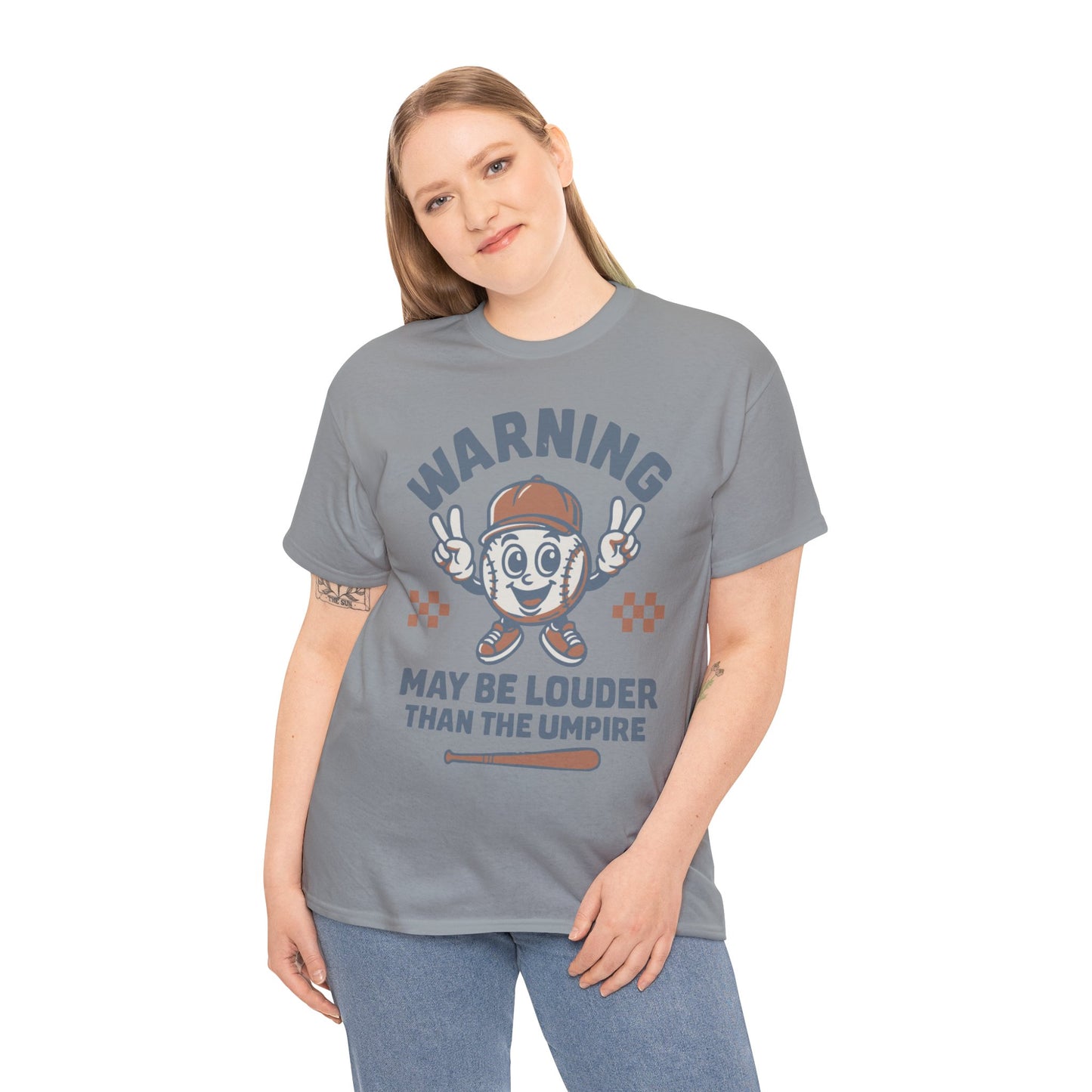 Warning T-Shirt, Fun Umpire Tee, Unique Sports Gift, Casual Wear, Perfect for Baseball Fans