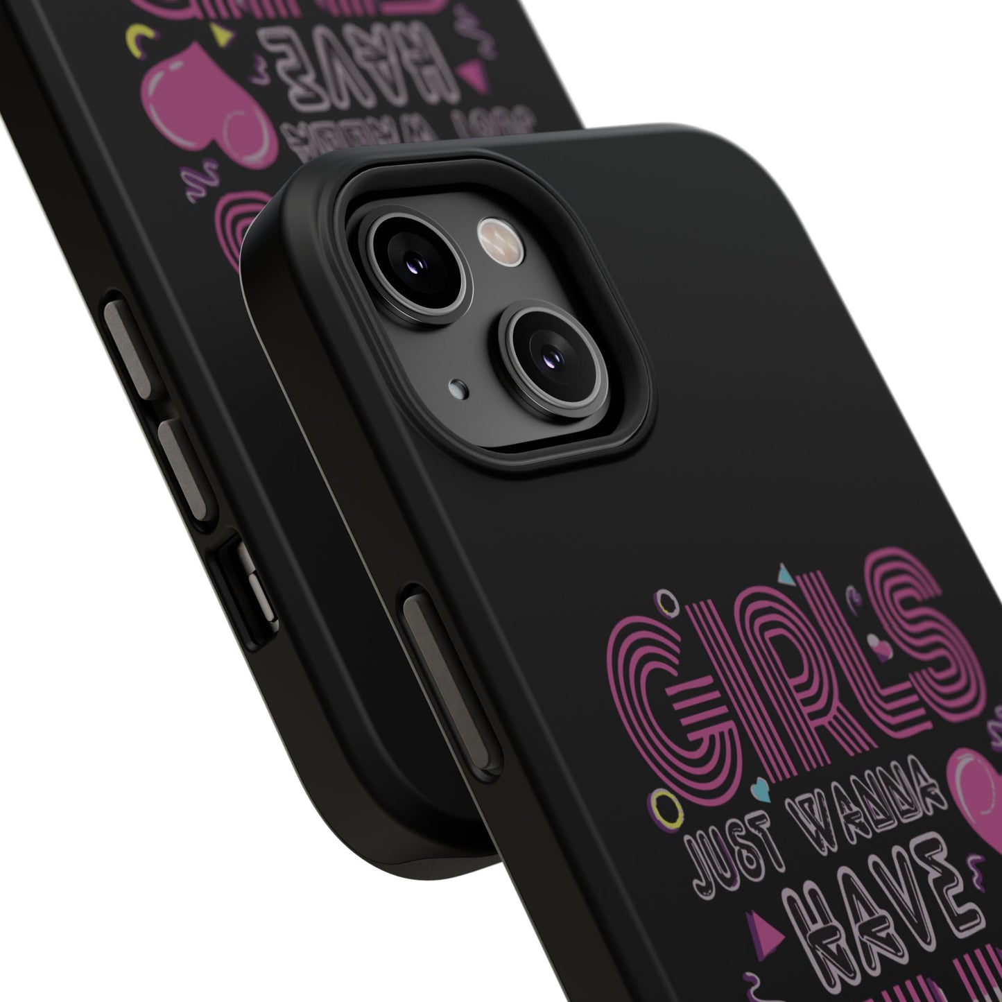 Fun Vibe Phone Case - Girls Just Wanna Have Fun Cell Case, Impact-Resistant Cover, Gift for Teens, Birthday Party Accessory, Trendy Tech