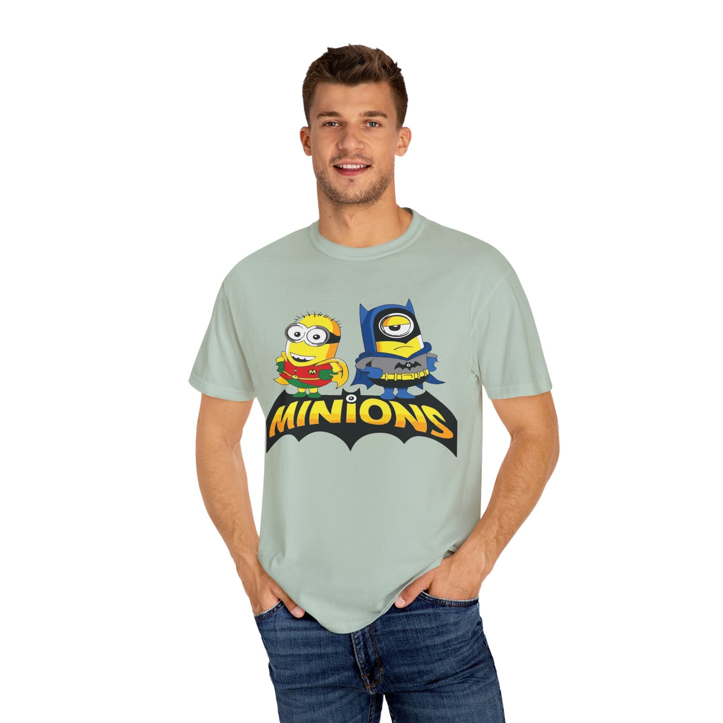 Minions Superhero Unisex T-shirt, Fun Gift for Kids, Cartoon Apparel, Birthday Party Outfit, Family Movie Night Wear