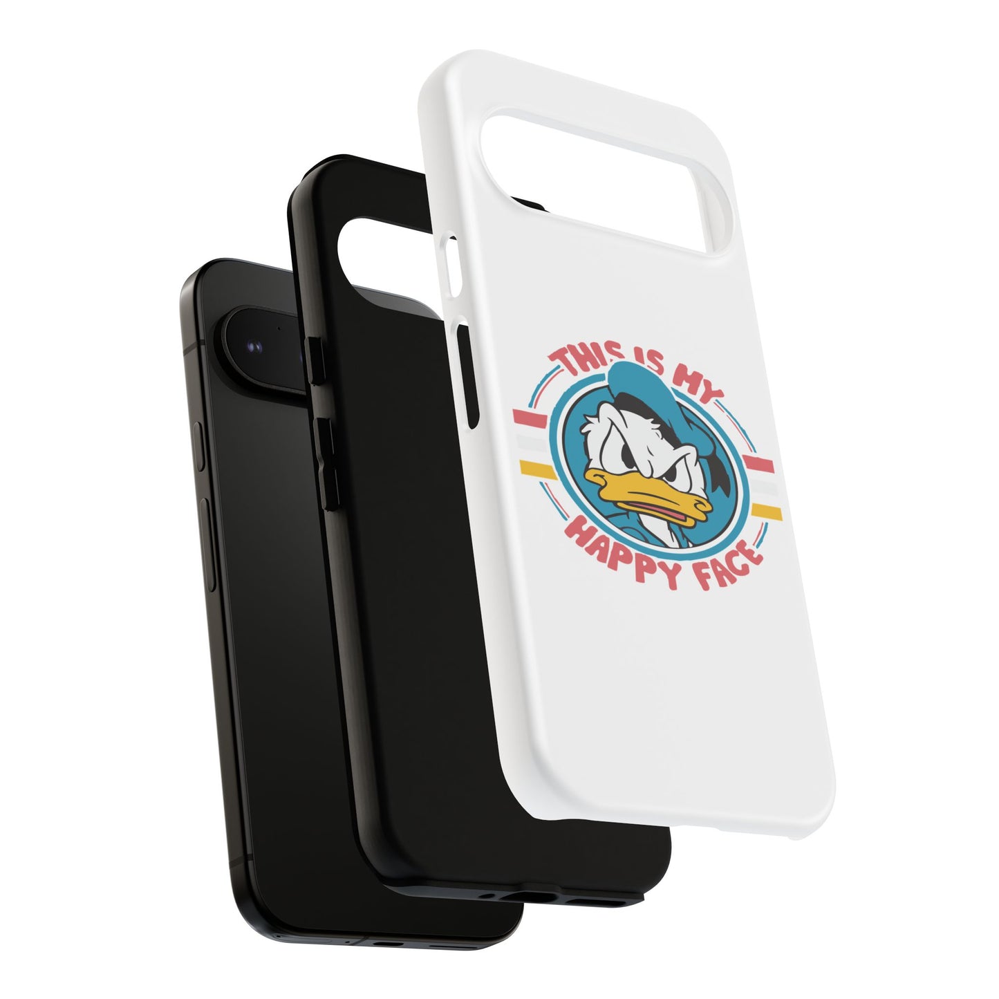 Tough Cases: This is My Happy Face Phone Case, Funny Phone Case, Donald Duck Case, Cute Phone Accessory, Gift for Disney Fans