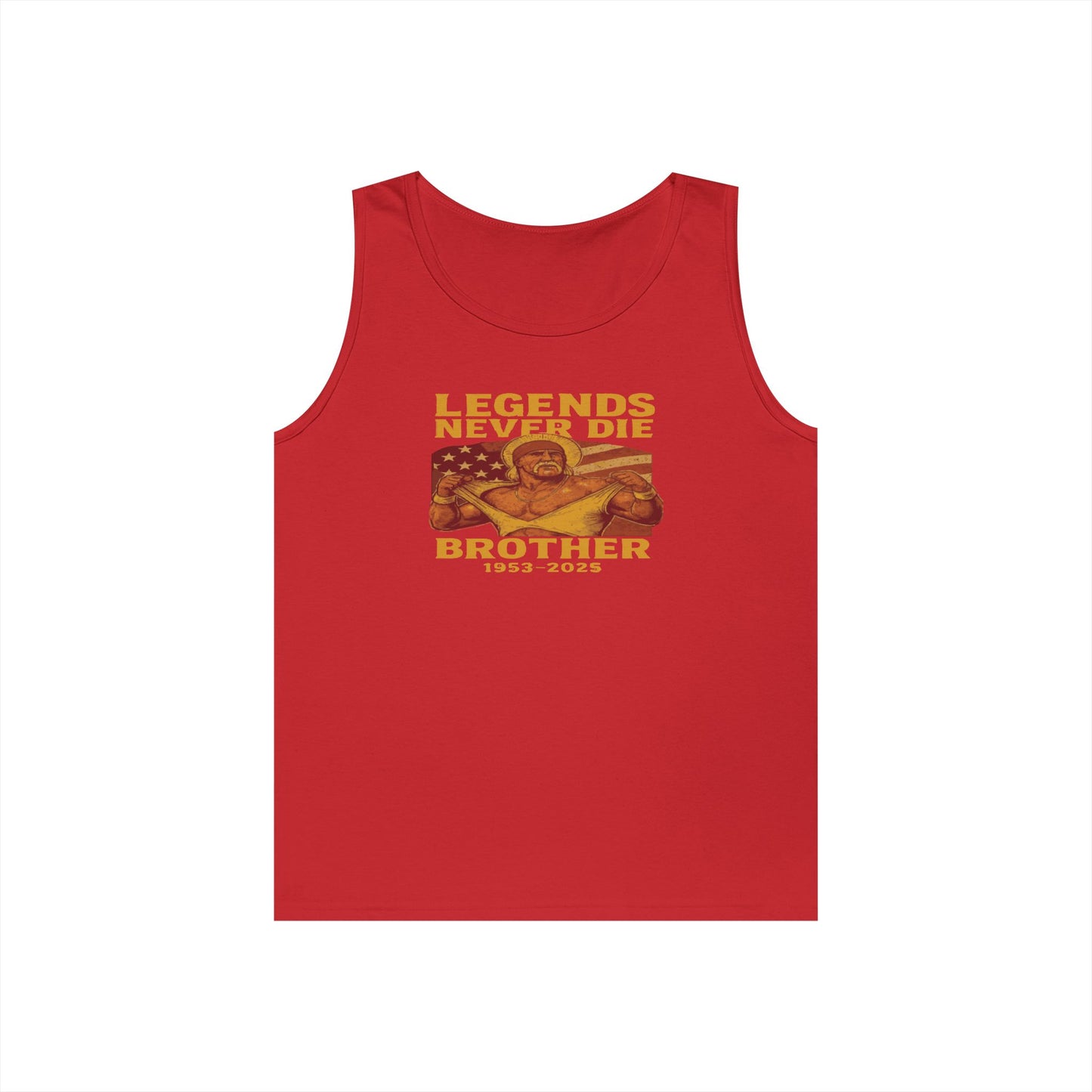 Unisex Heavy Cotton Tank Top | Legends Never Die Brother, Memorial Gift, Casual Wear, Summer Outfit, Unique Tribute