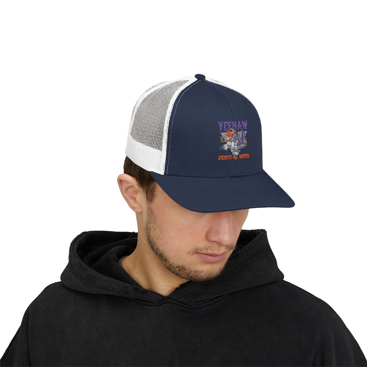 Stylish Snapback Trucker Cap - 'Tough State of Mind' Design