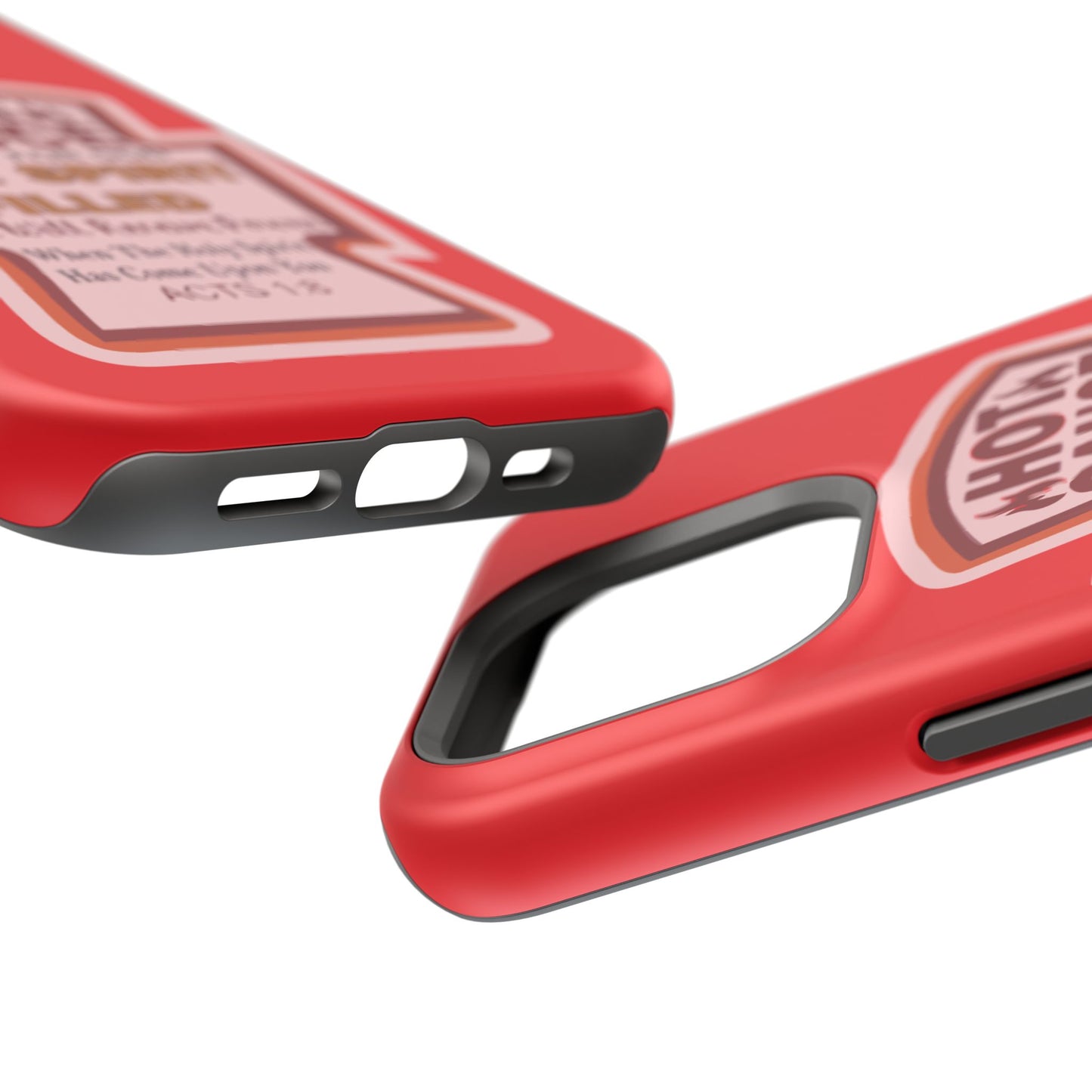 Holy Spirit Hot Sauce Phone Cases - Impact-Resistant, Christian Gift, Spiritual Reminder, Unique Design, Faith-Based Accessory
