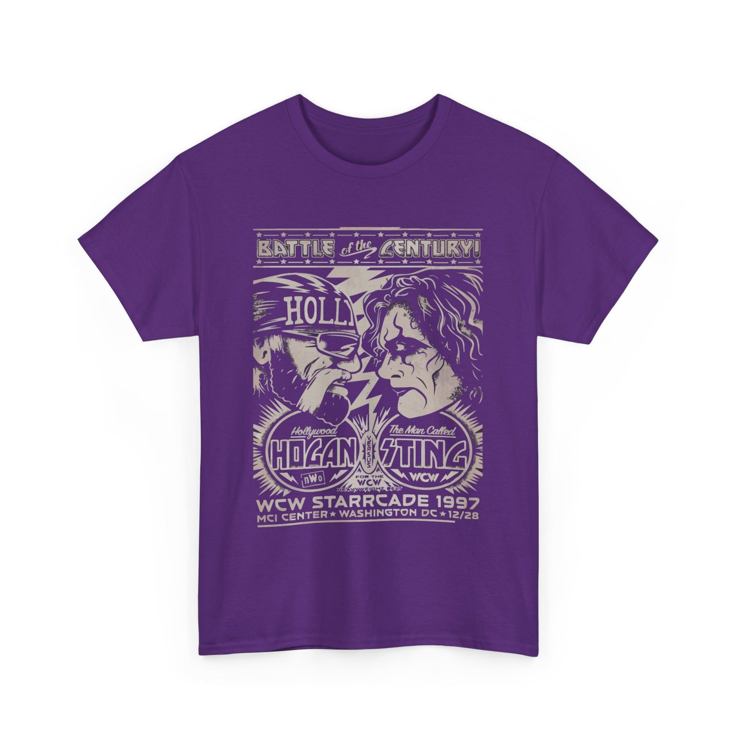 Vintage Wrestling Tee - Hulk vs Sting Retro Sports Nostalgia - Classic WCW Unisex Heavy Cotton Tee