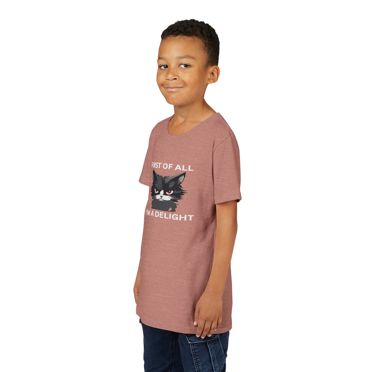 Youth Cat Humor Tee - Perfect for Cat Lovers, Birthday Gifts for Kids, Everyday Wear, Funny Quotes Shirt, Gift for Pet Lovers