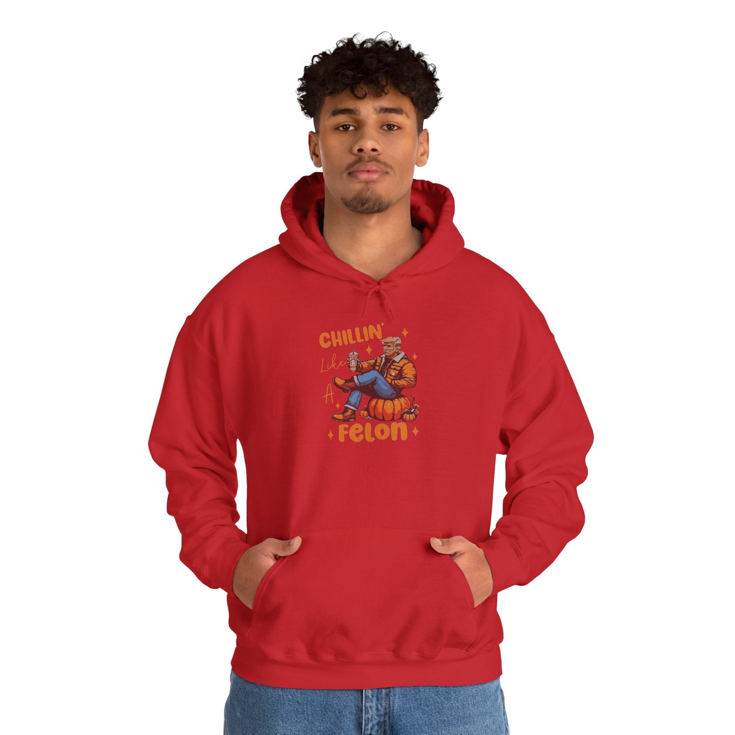 Chillin' Like a Felon Hoodie - Cozy Unisex Sweatshirt for Fall Celebrations