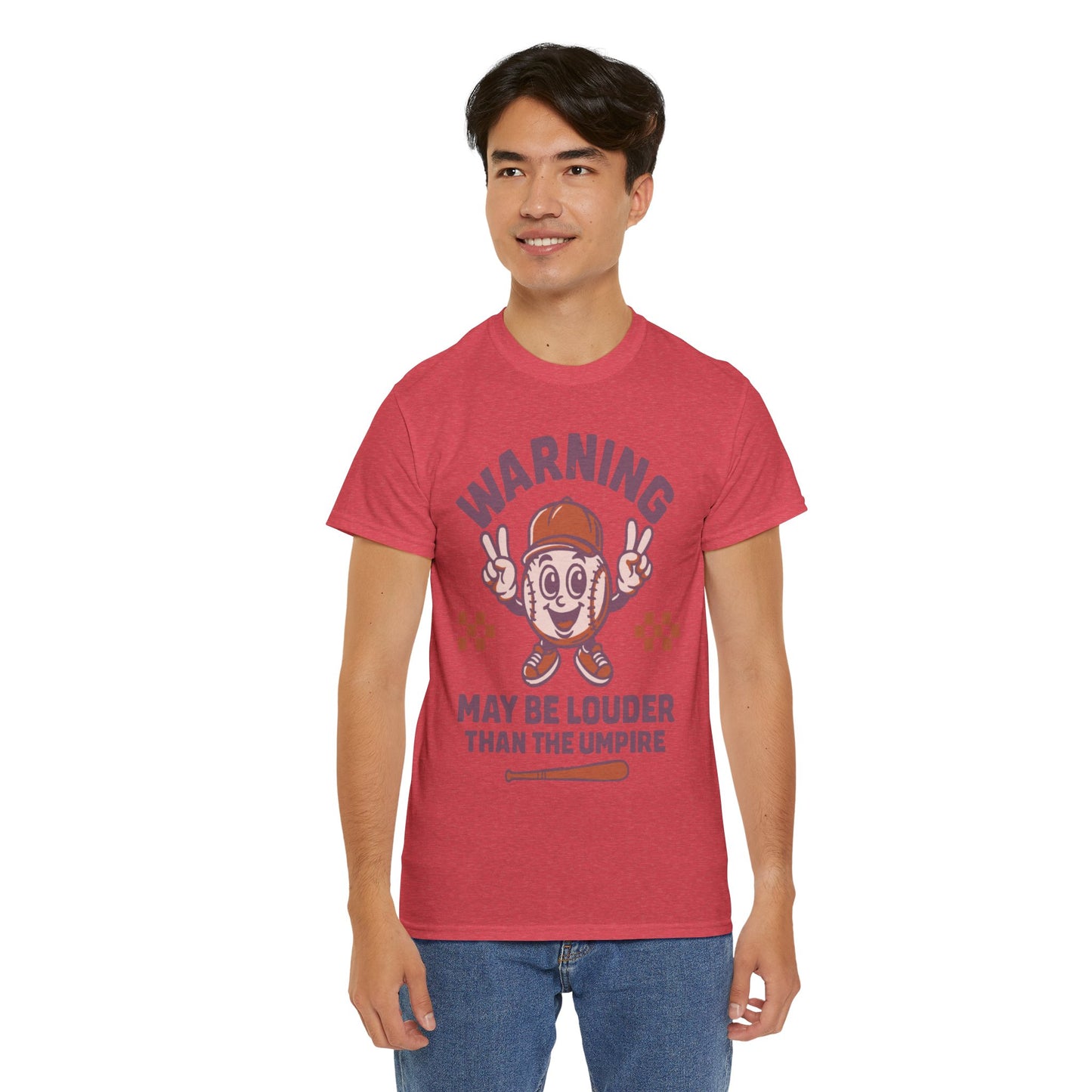 Warning T-Shirt, Fun Umpire Tee, Unique Sports Gift, Casual Wear, Perfect for Baseball Fans