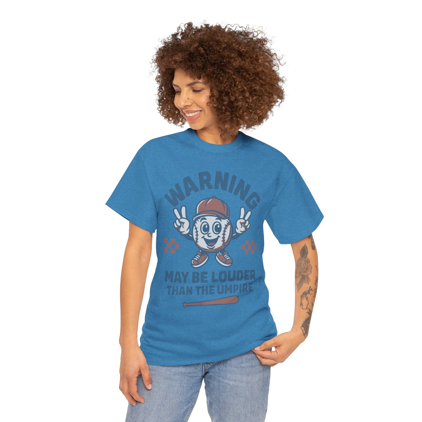 Warning T-Shirt, Fun Umpire Tee, Unique Sports Gift, Casual Wear, Perfect for Baseball Fans