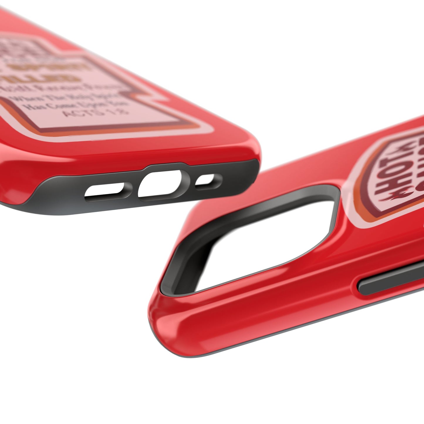 Holy Spirit Hot Sauce Phone Cases - Impact-Resistant, Christian Gift, Spiritual Reminder, Unique Design, Faith-Based Accessory