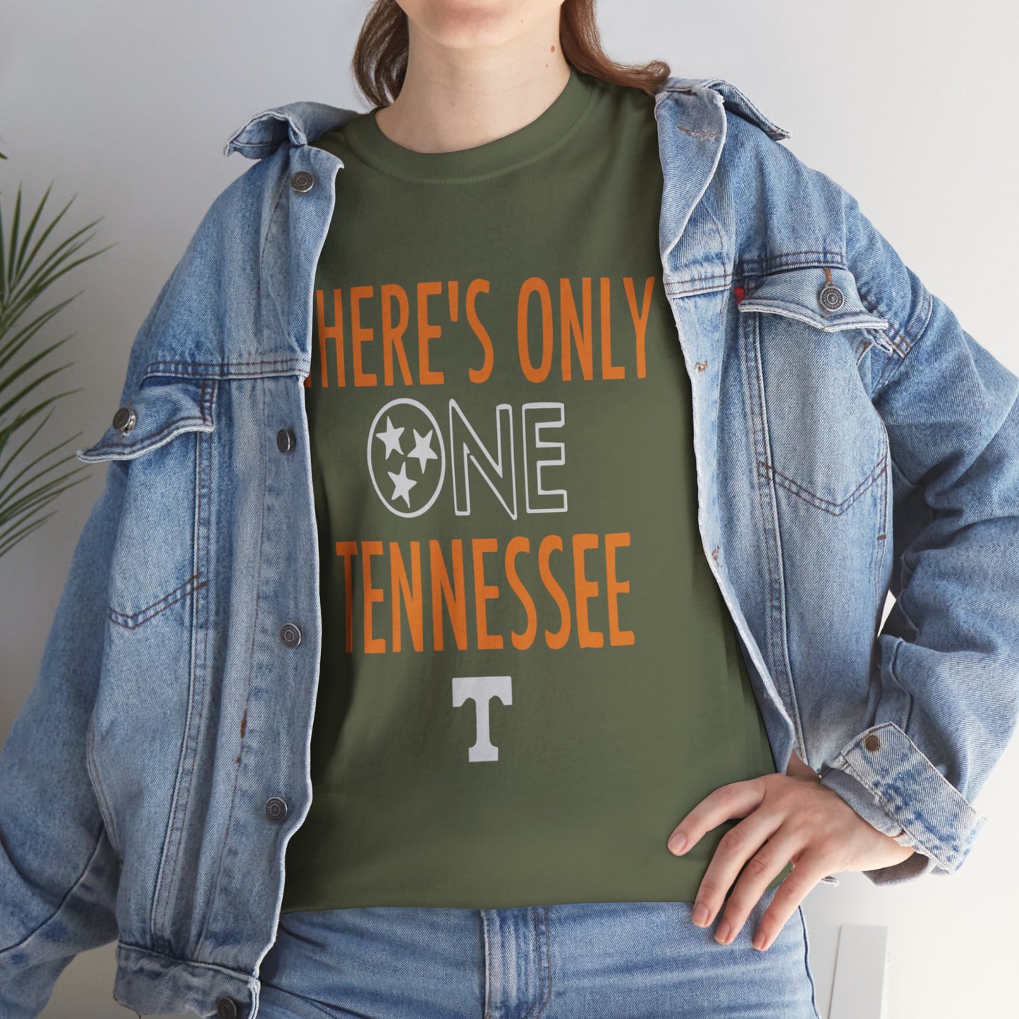 Tennessee Pride Tee, Unisex Heavy Cotton Tee, Tennessee Fans Gift, College Sports Apparel, Casual Everyday Wear, State Pride Shirt