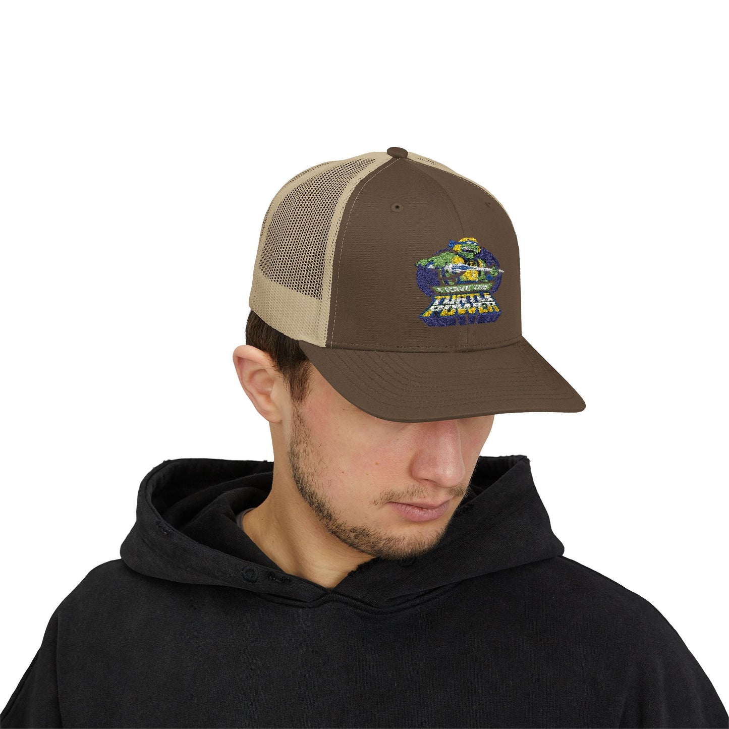 Retro Ninja Turtle Snapback Trucker Cap - Fun & Stylish Kids' Accessory