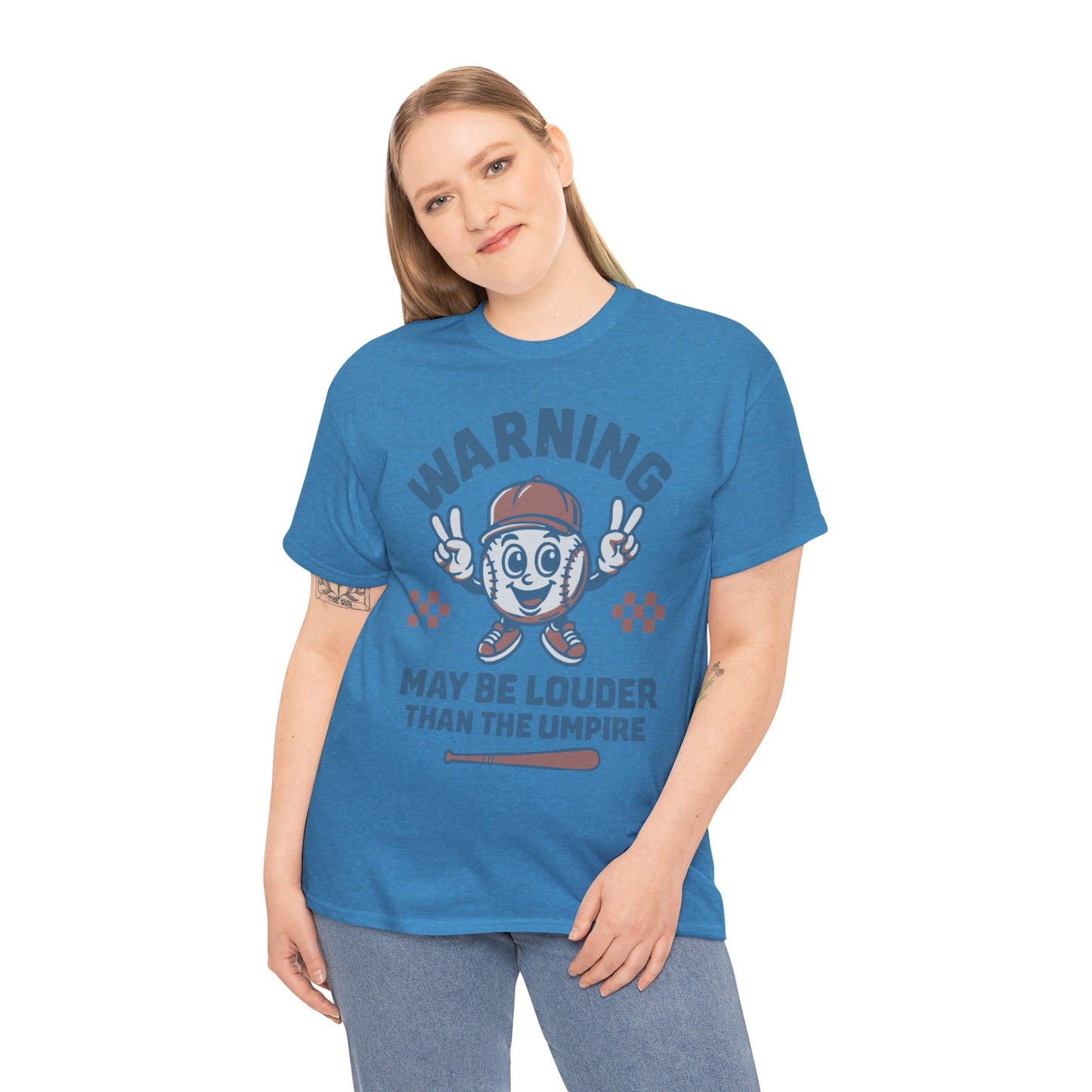 Warning T-Shirt, Fun Umpire Tee, Unique Sports Gift, Casual Wear, Perfect for Baseball Fans