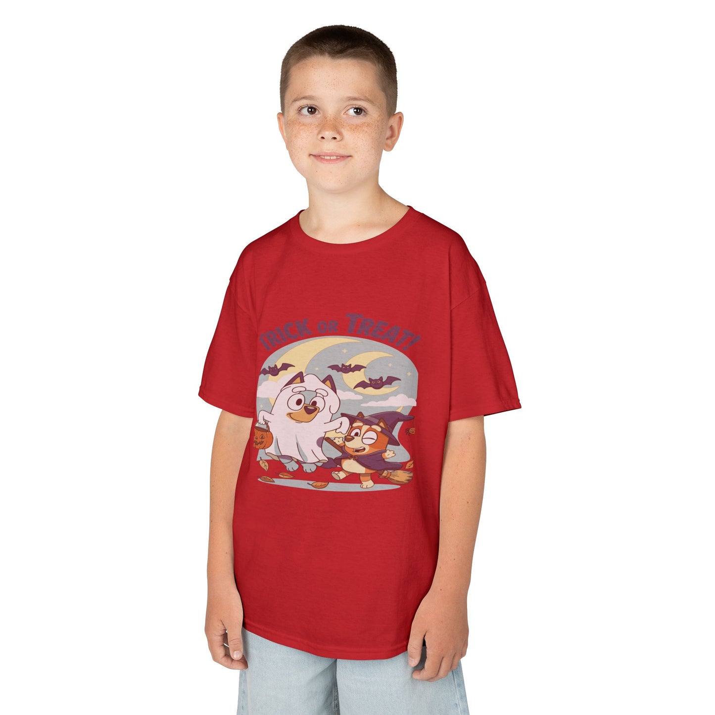 Kids Halloween T-Shirt, Trick or Treat Tee, Fun Ghost & Owl Shirt, Spooky Season Apparel, Cute Costume Top for Kids