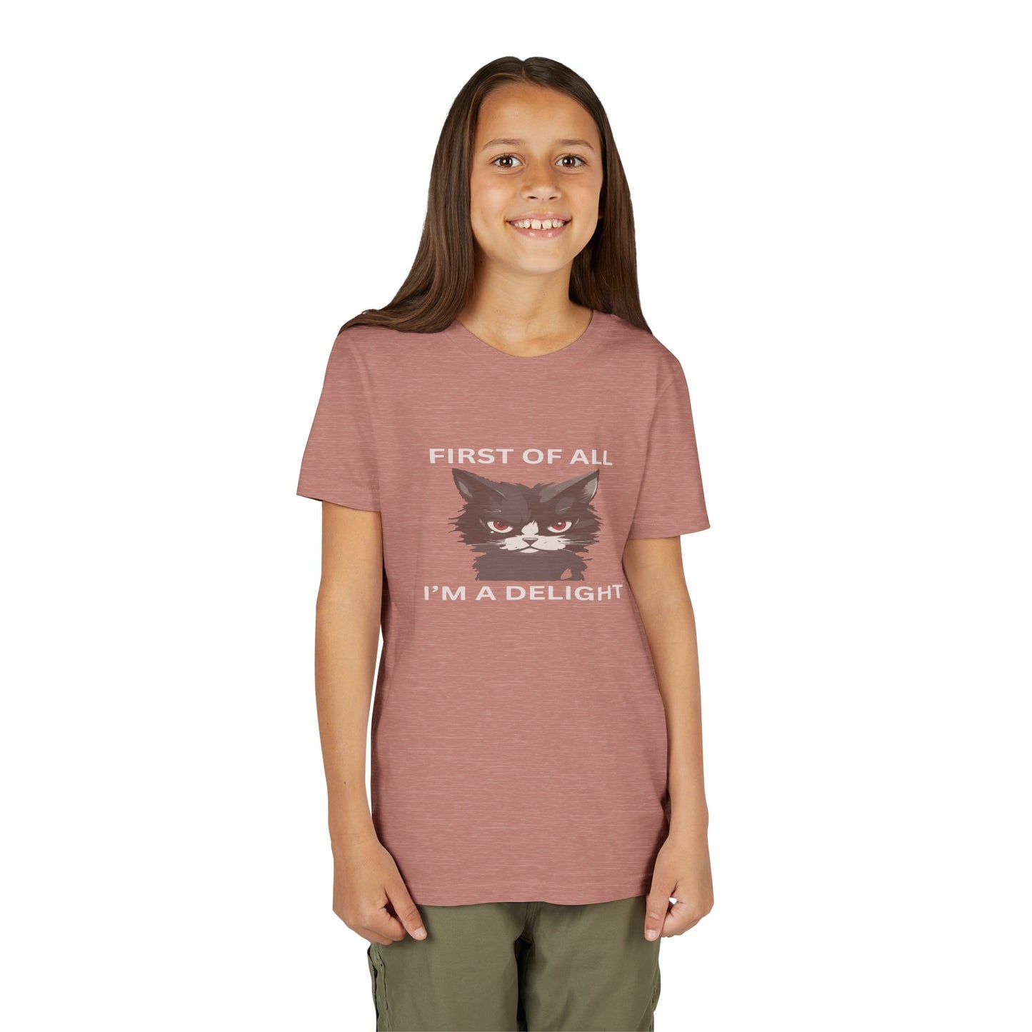 Youth Cat Humor Tee - Perfect for Cat Lovers, Birthday Gifts for Kids, Everyday Wear, Funny Quotes Shirt, Gift for Pet Lovers