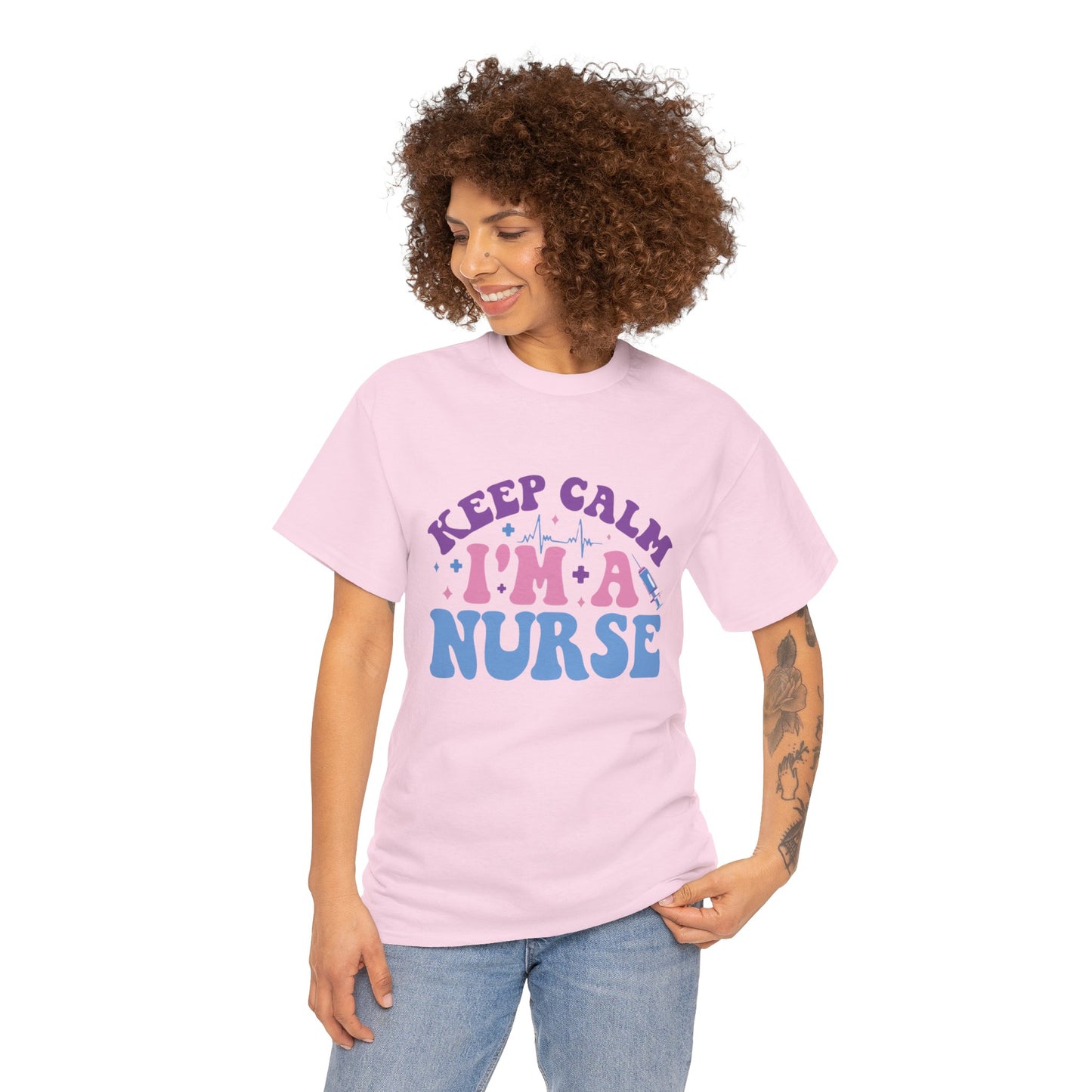 Nurse Appreciation Heavy Cotton Tee, Funny Nurse Gift, Medical Humor Shirt, Nurse Day Celebration Tee, Caregiver Outfit