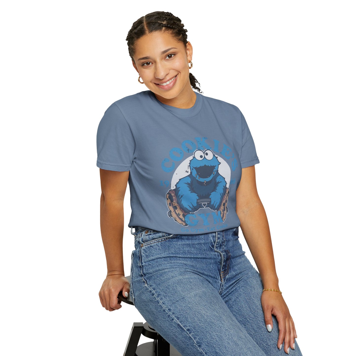 Cookie Monster Inspired Unisex T-Shirt, Fun Gift for Gamers, Casual Wear, Birthday Gift, Kitchen & Gym Motivation
