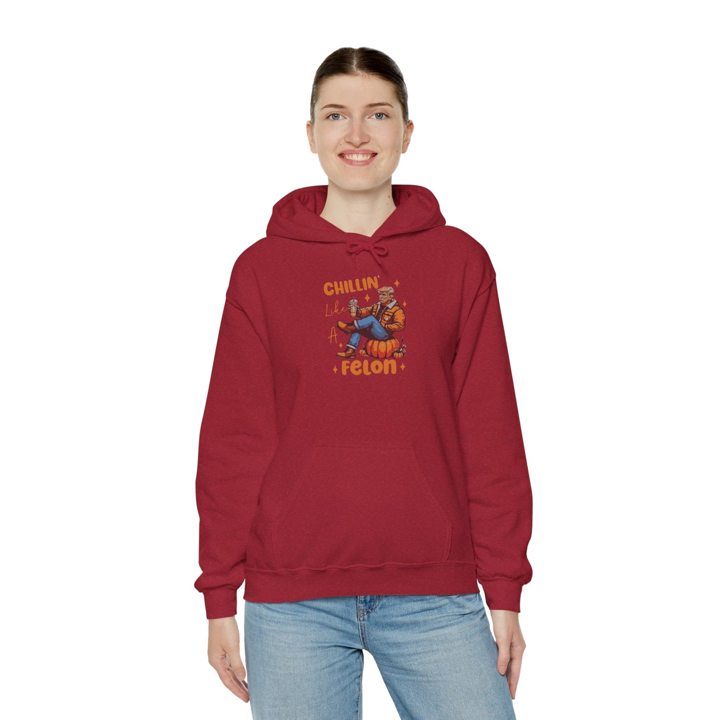 Chillin' Like a Felon Hoodie - Cozy Unisex Sweatshirt for Fall Celebrations