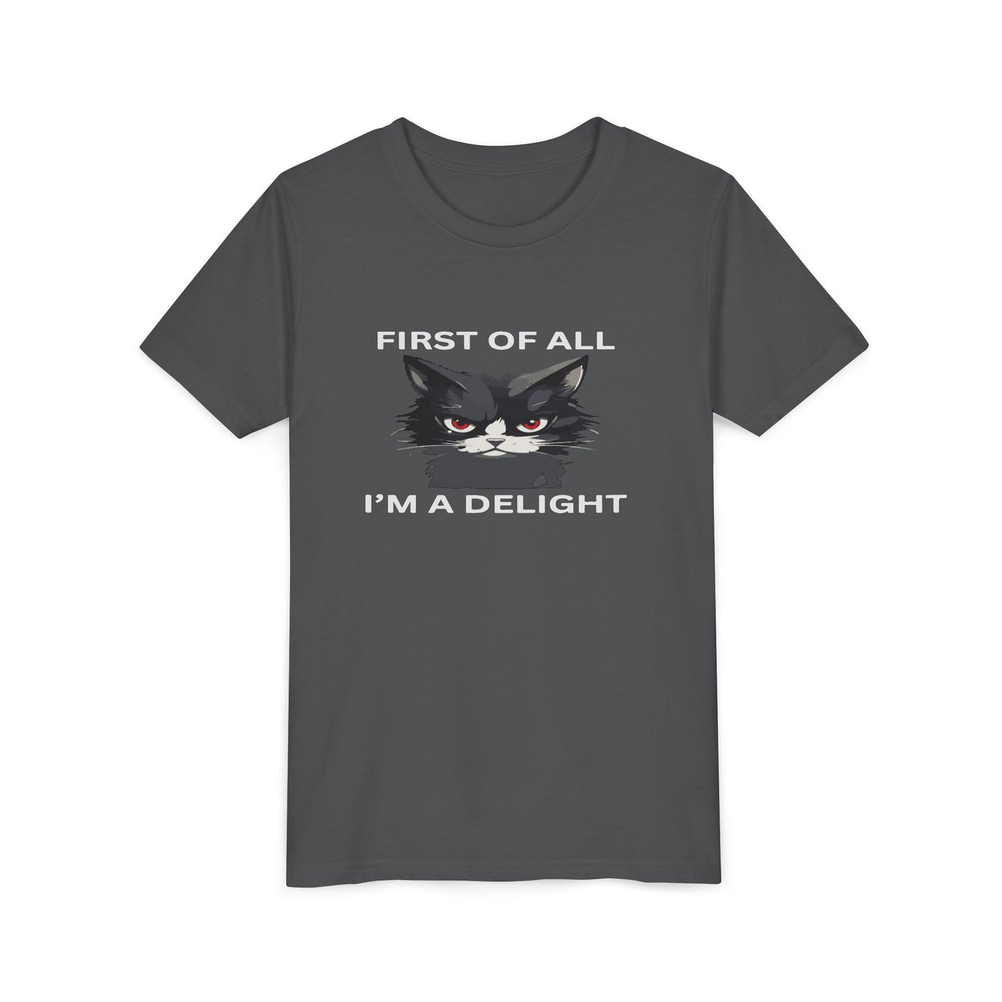 Youth Cat Humor Tee - Perfect for Cat Lovers, Birthday Gifts for Kids, Everyday Wear, Funny Quotes Shirt, Gift for Pet Lovers