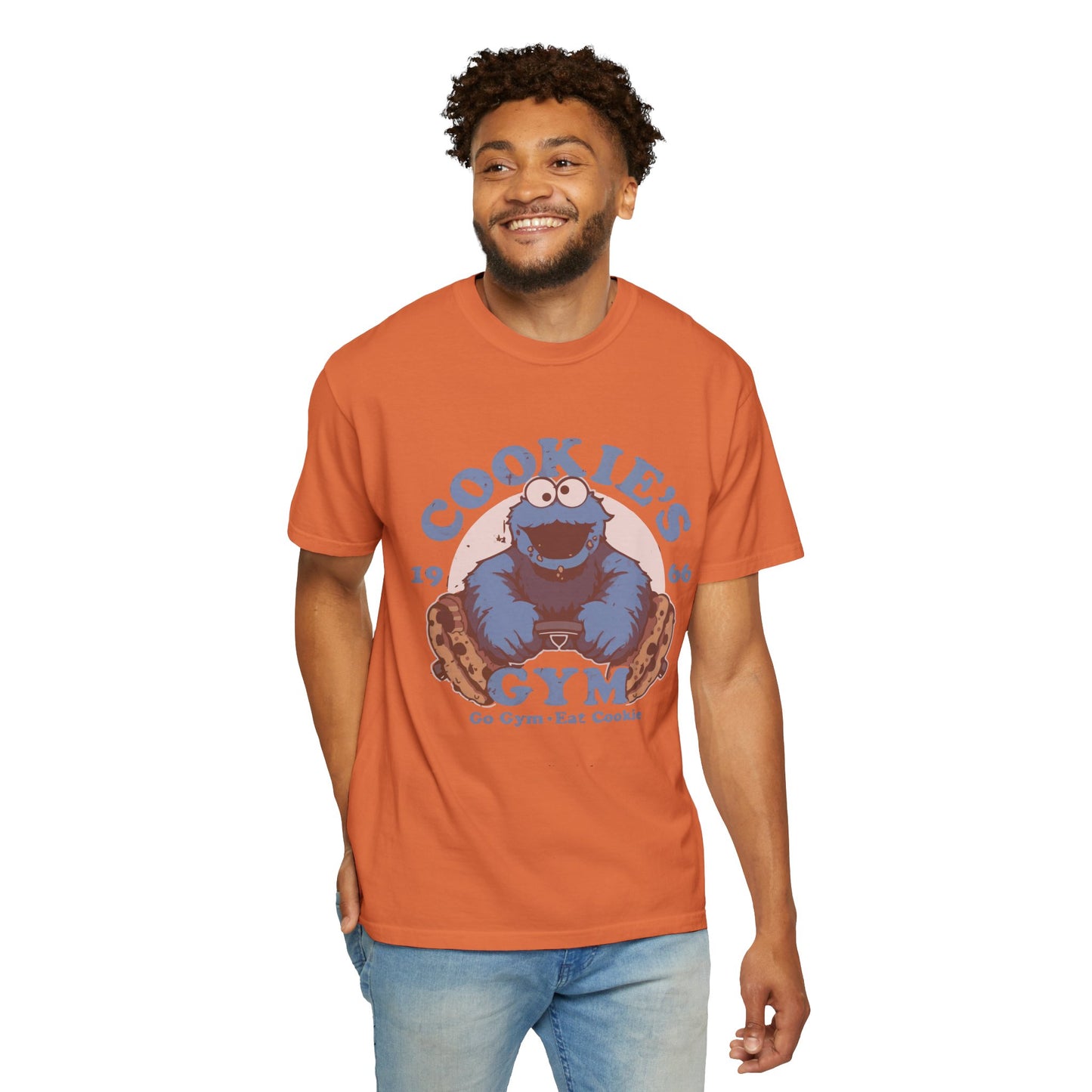 Cookie Monster Inspired Unisex T-Shirt, Fun Gift for Gamers, Casual Wear, Birthday Gift, Kitchen & Gym Motivation
