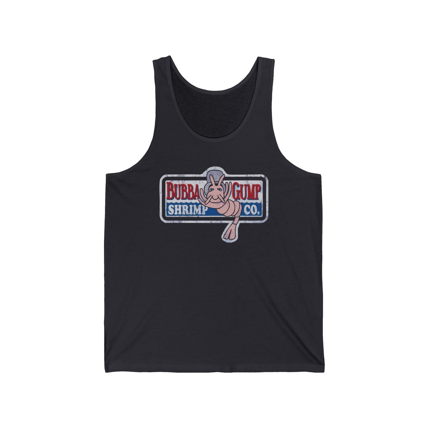 Bubba Gump Shrimp Co. Unisex Jersey Tank Top - Summer Vibes, Beachwear, Gift for Sea Lovers, Casual Day Out, BBQs, Outdoor Events