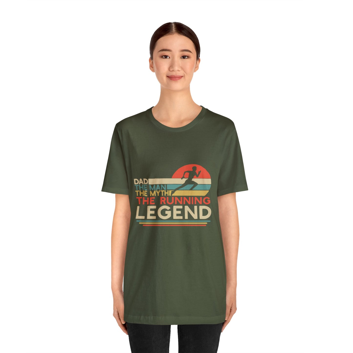 The man. The Myth, The Runner Unisex Jersey Short Sleeve Tee