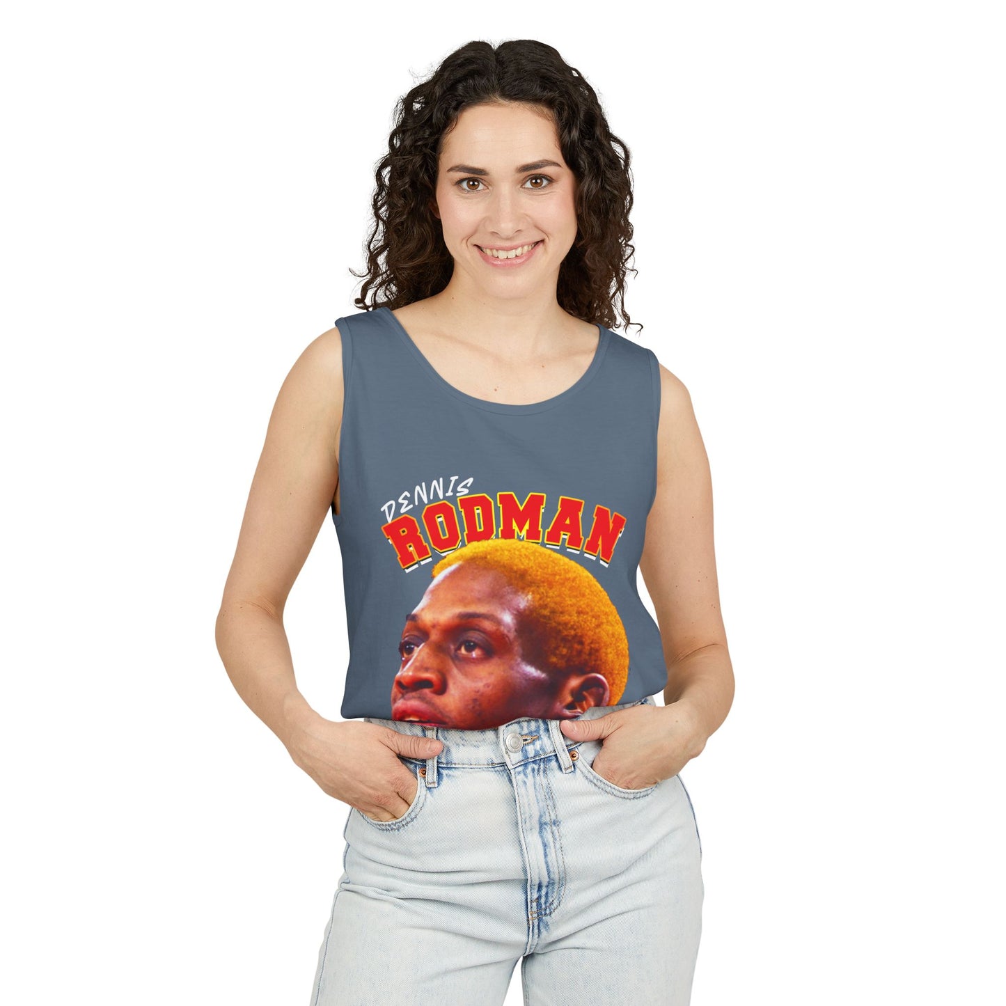 Dennis Rodman Vintage Tank Top, Unisex Graphic Tee, Sports Apparel, Summer Wear, Basketball Fan Gift