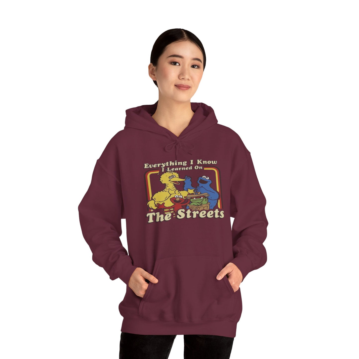 Vintage Street Art Hoodie - Cozy Unisex Sweatshirt for Creative Souls, Outdoor Relaxation, Casual Hangouts