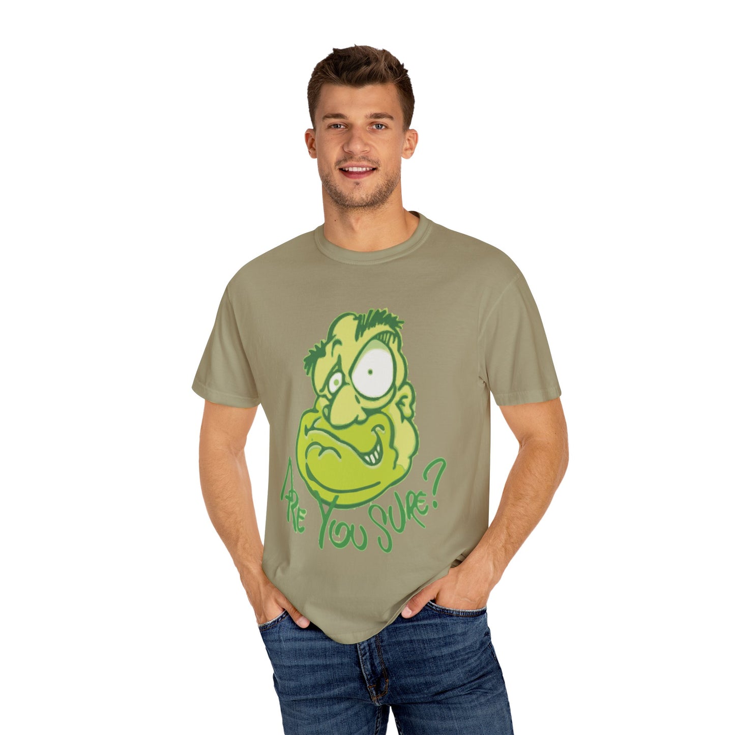 Unisex Garment-Dyed T-Shirt with Quirky Cartoon Design - Perfect for Casual Wear, Gifting, Parties, and Everyday Comfort
