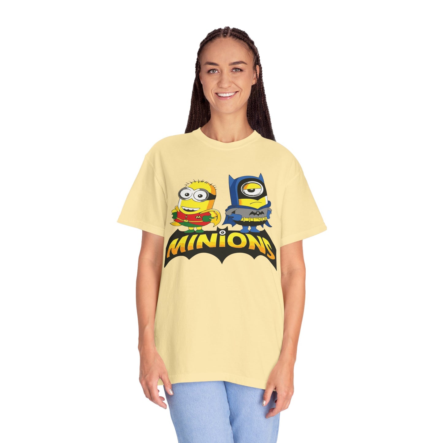 Minions Superhero Unisex T-shirt, Fun Gift for Kids, Cartoon Apparel, Birthday Party Outfit, Family Movie Night Wear