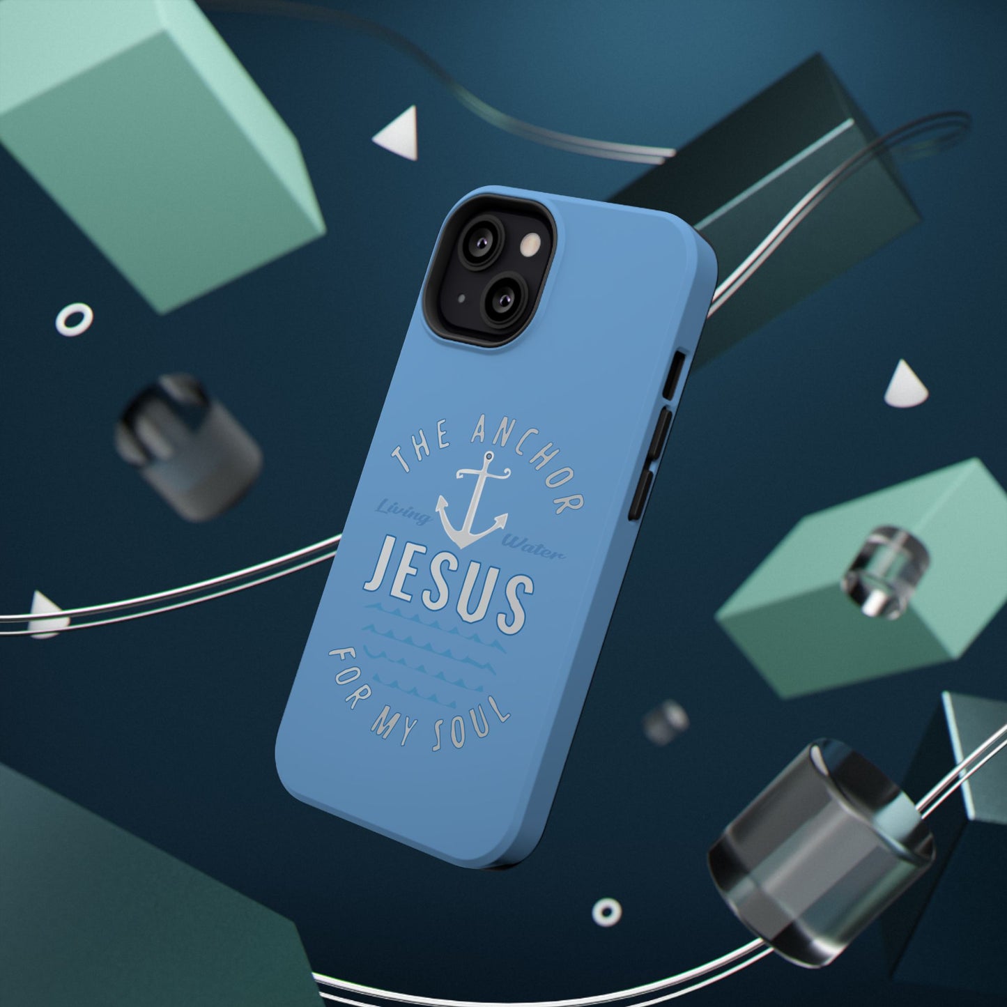 Jesus Anchor Phone Case, Christian Tech Accessories, Inspirational Gifts, Unique Phone Covers, Faith-Based Decor