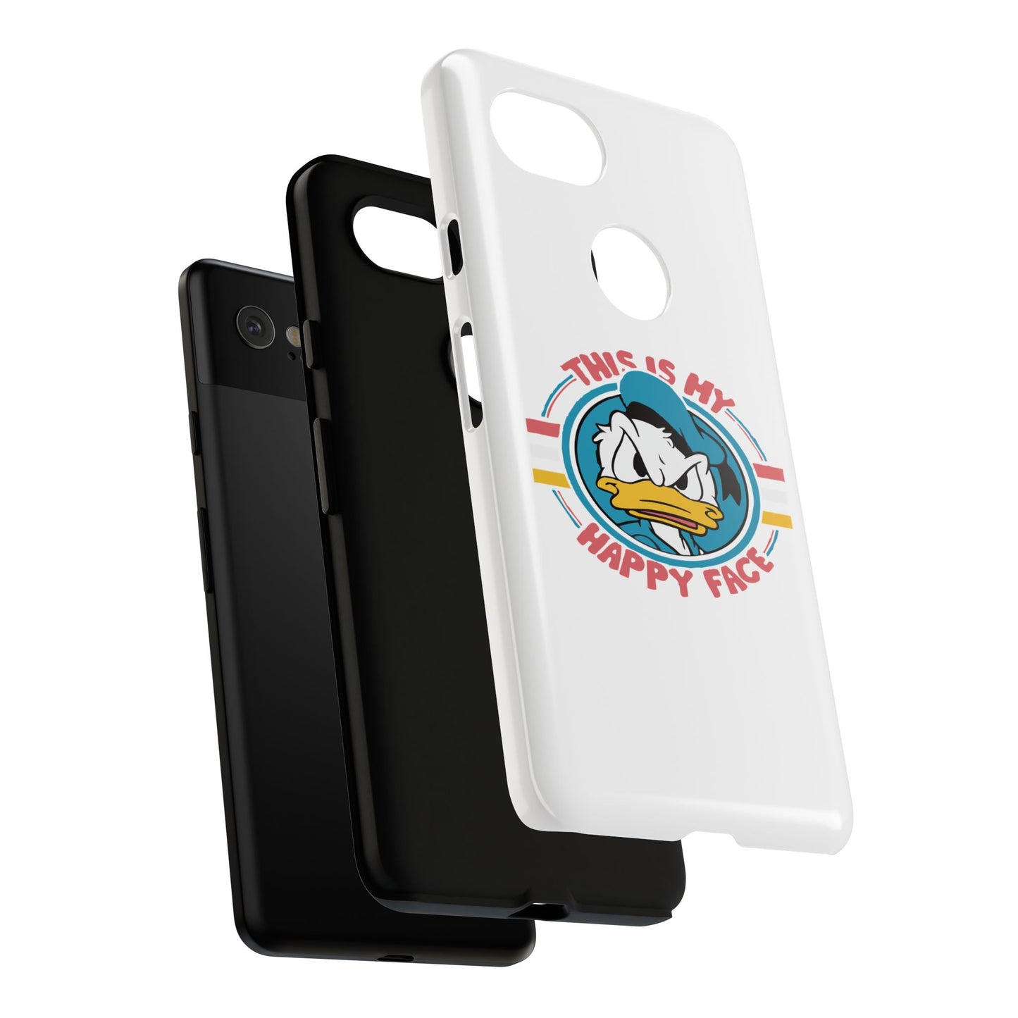 Tough Cases: This is My Happy Face Phone Case, Funny Phone Case, Donald Duck Case, Cute Phone Accessory, Gift for Disney Fans