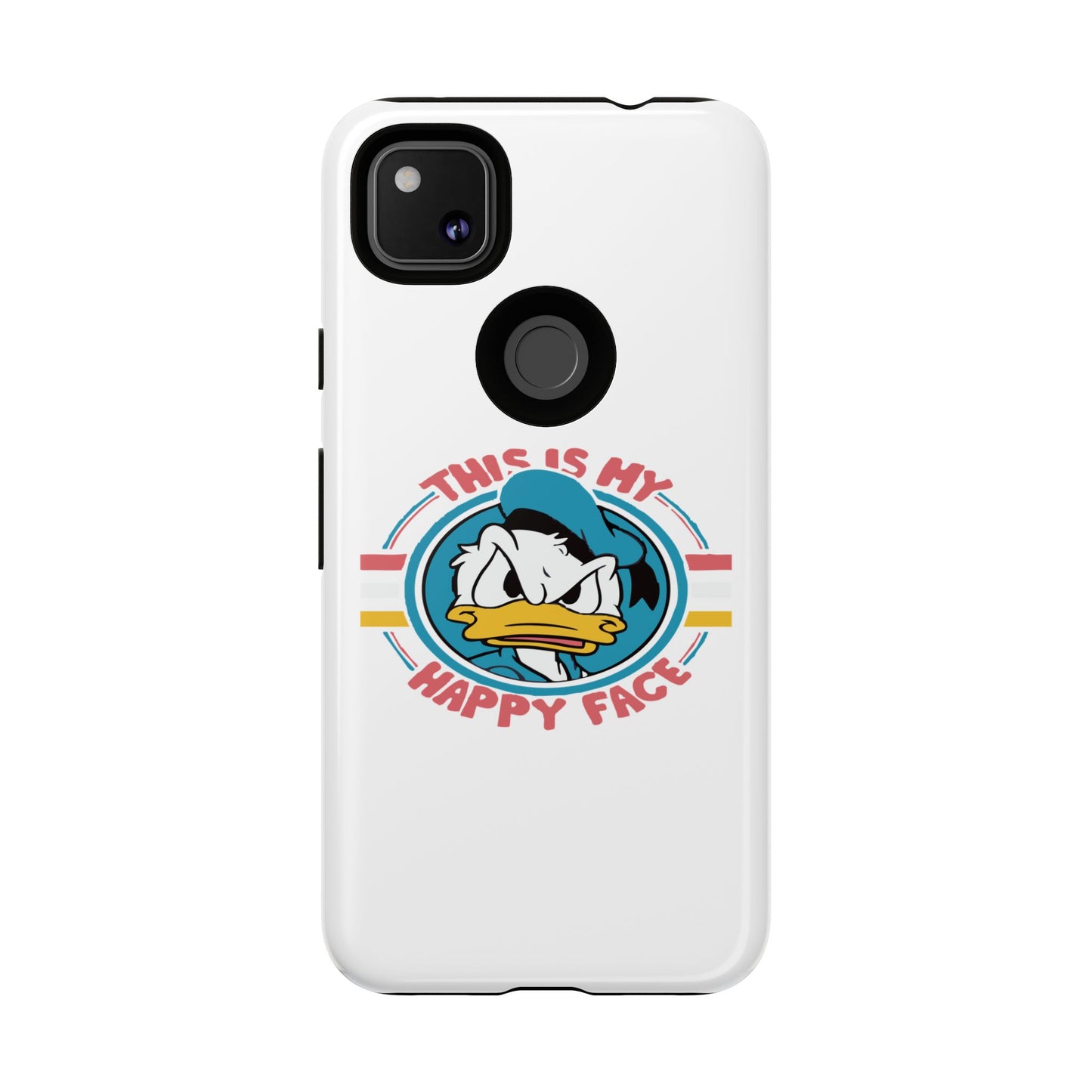 Tough Cases: This is My Happy Face Phone Case, Funny Phone Case, Donald Duck Case, Cute Phone Accessory, Gift for Disney Fans