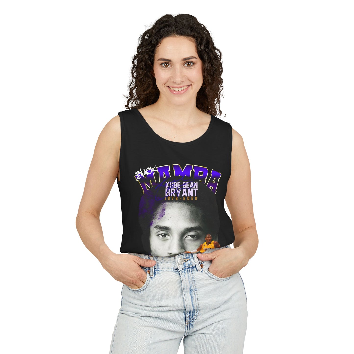 Kobe Bryant Tribute Tank Top, Unisex Basketball Apparel, Gift for Sports Fans, Summer Casual Wear, Mamba Mentality Fashion