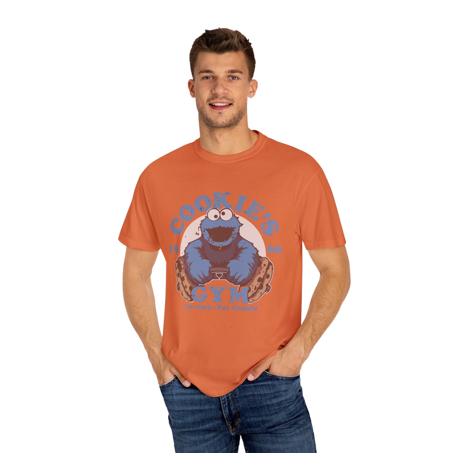 Cookie Monster Inspired Unisex T-Shirt, Fun Gift for Gamers, Casual Wear, Birthday Gift, Kitchen & Gym Motivation
