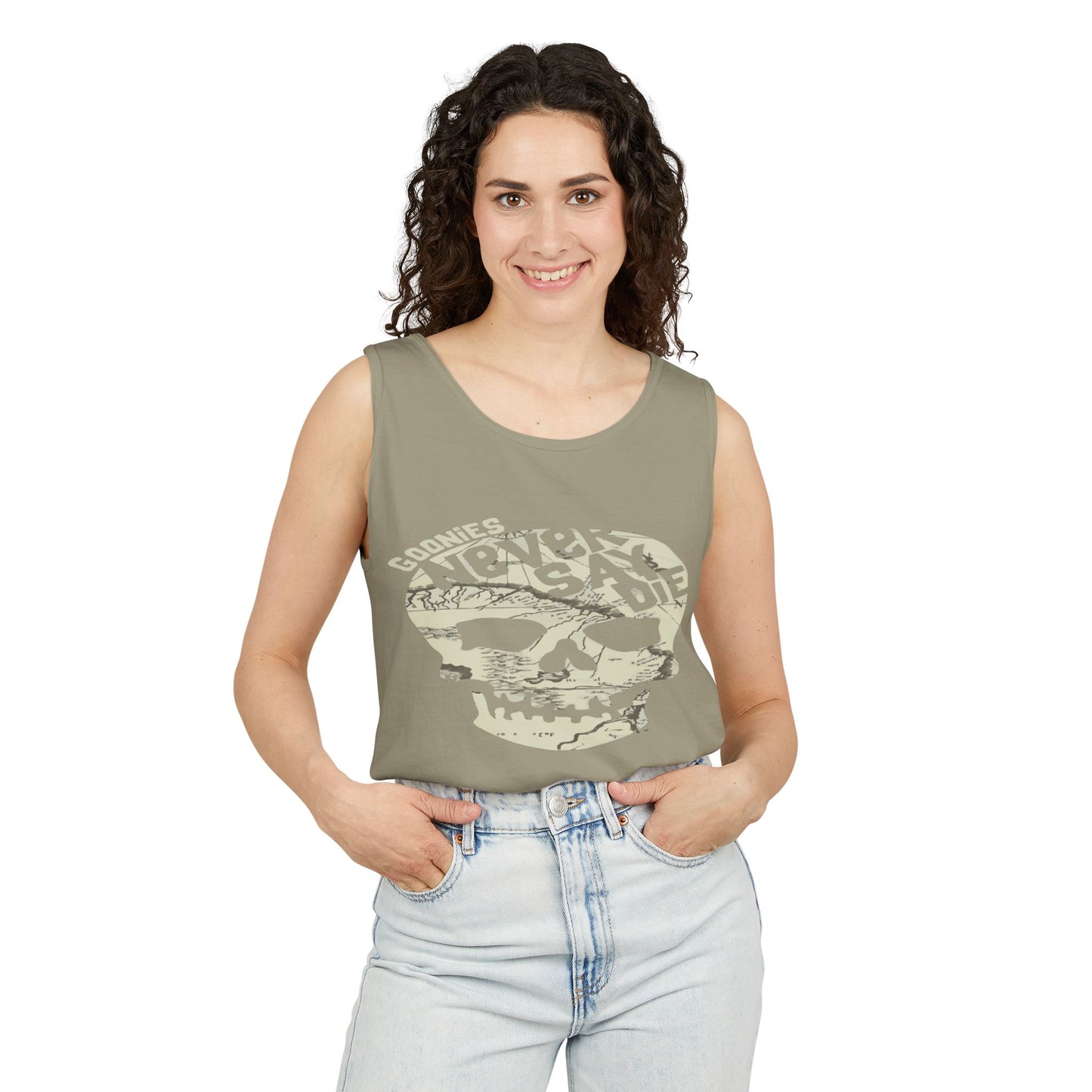 Cool Skull Graphic Tank Top, Unisex Summer Tee, Beachwear, Festival Outfit, Casual Wear, Graphic Apparel