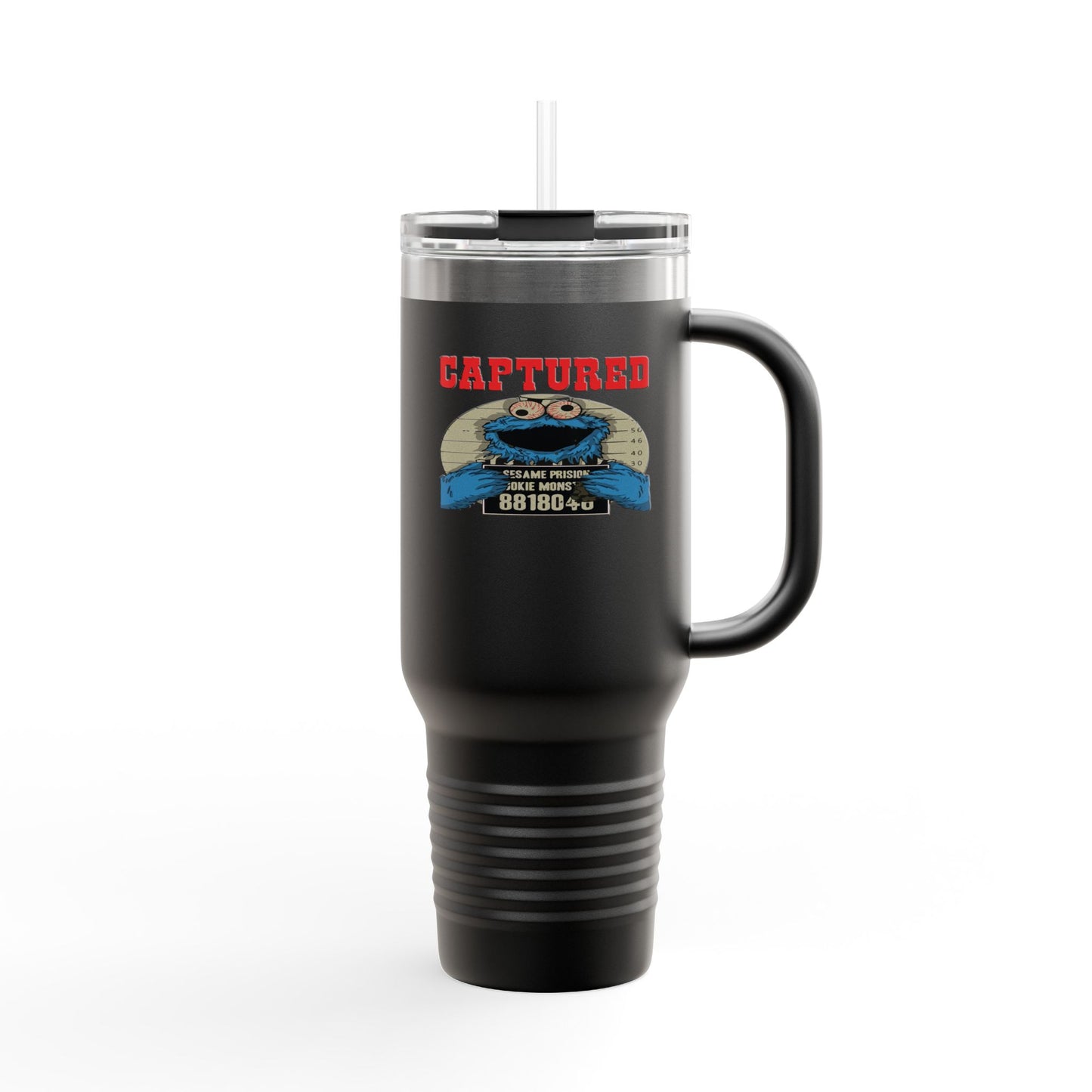 Adventure-Ready Insulated Travel Mug - 40oz with 'Captured' Design