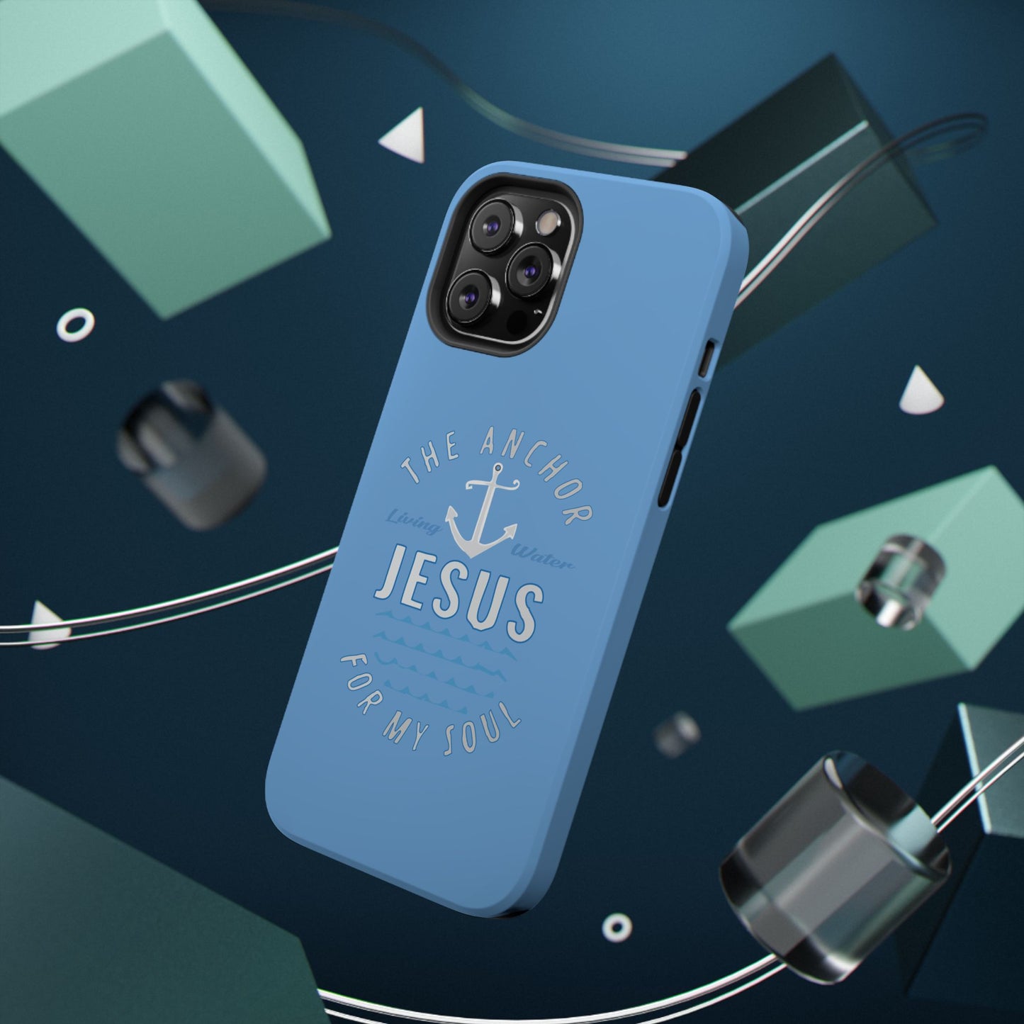 Jesus Anchor Phone Case, Christian Tech Accessories, Inspirational Gifts, Unique Phone Covers, Faith-Based Decor