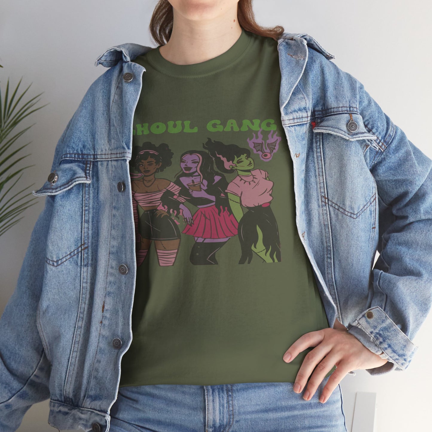 Ghoul Gang Unisex Heavy Cotton Tee | Halloween T-Shirt, Spooky Apparel, Gothic Fashion, Funny Gift, Group Costume