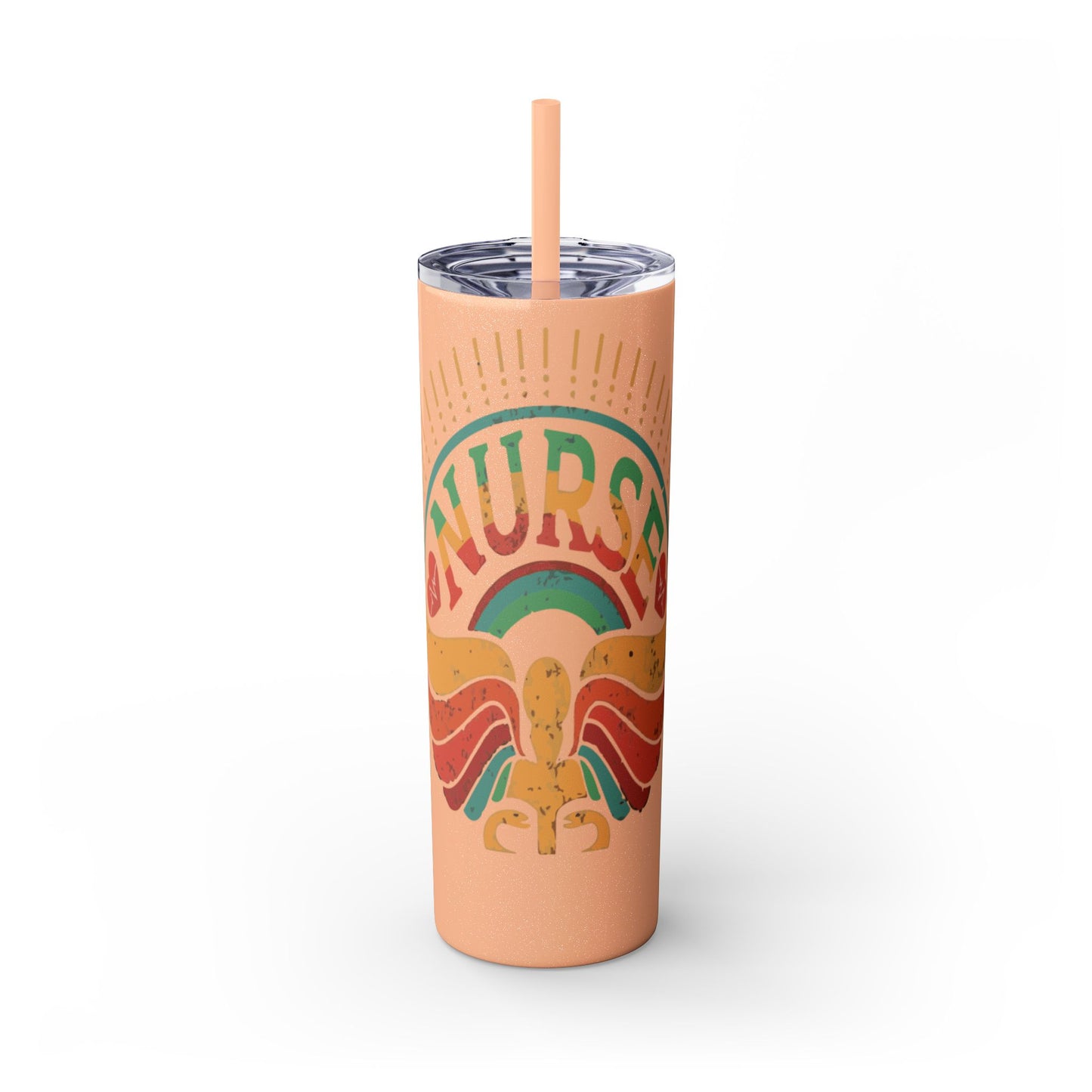 Nurse Skinny Tumbler, 20oz, Motivational Drinkware, Gift for Nurses, Summer Hydration, Nurse Appreciation Day