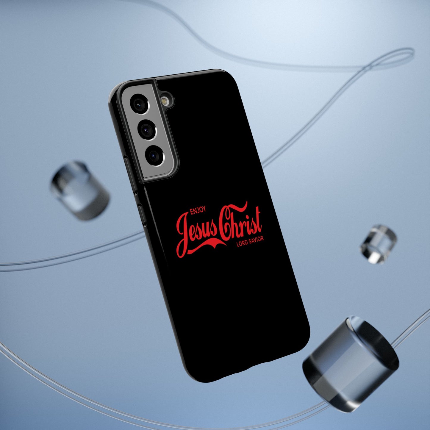 Impact-Resistant Phone Case: Enjoy Jesus Christ Lord Savior, Christian Gift, Durable Protection, Faith-Based Accessory, Holiday Gift