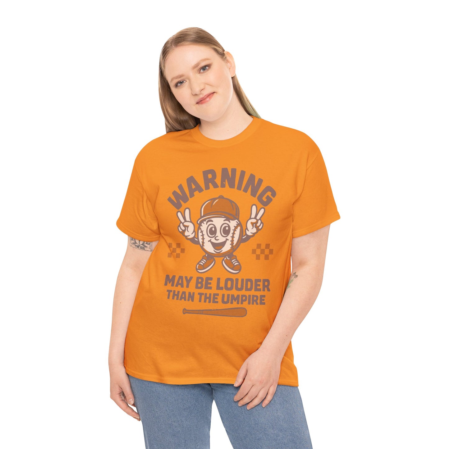 Warning T-Shirt, Fun Umpire Tee, Unique Sports Gift, Casual Wear, Perfect for Baseball Fans