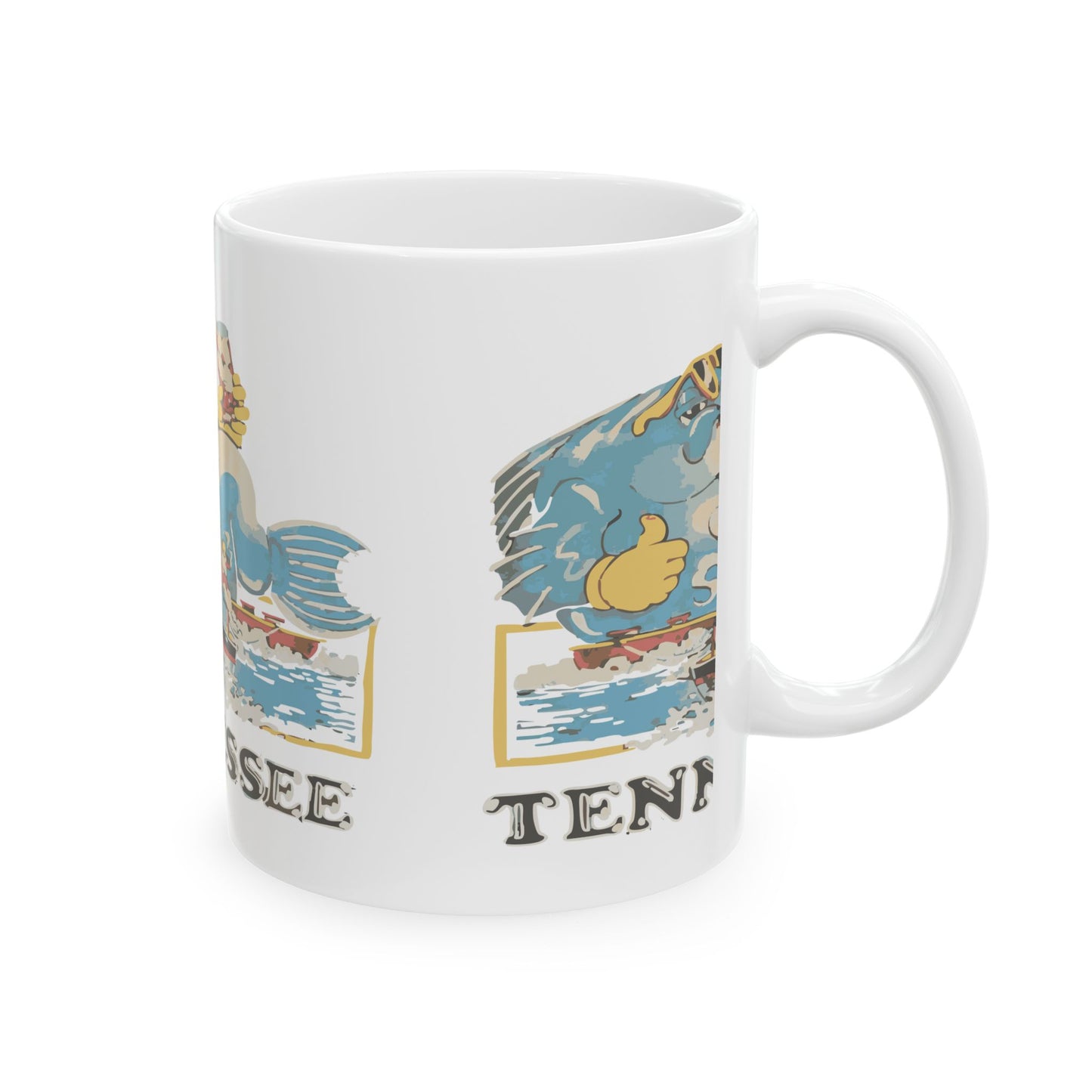 Vintage Tennessee Ceramic Mug, Retro Mug, Tennessee Gifts, Coffee Cup, Souvenir Drinkware, Gift for Travelers
