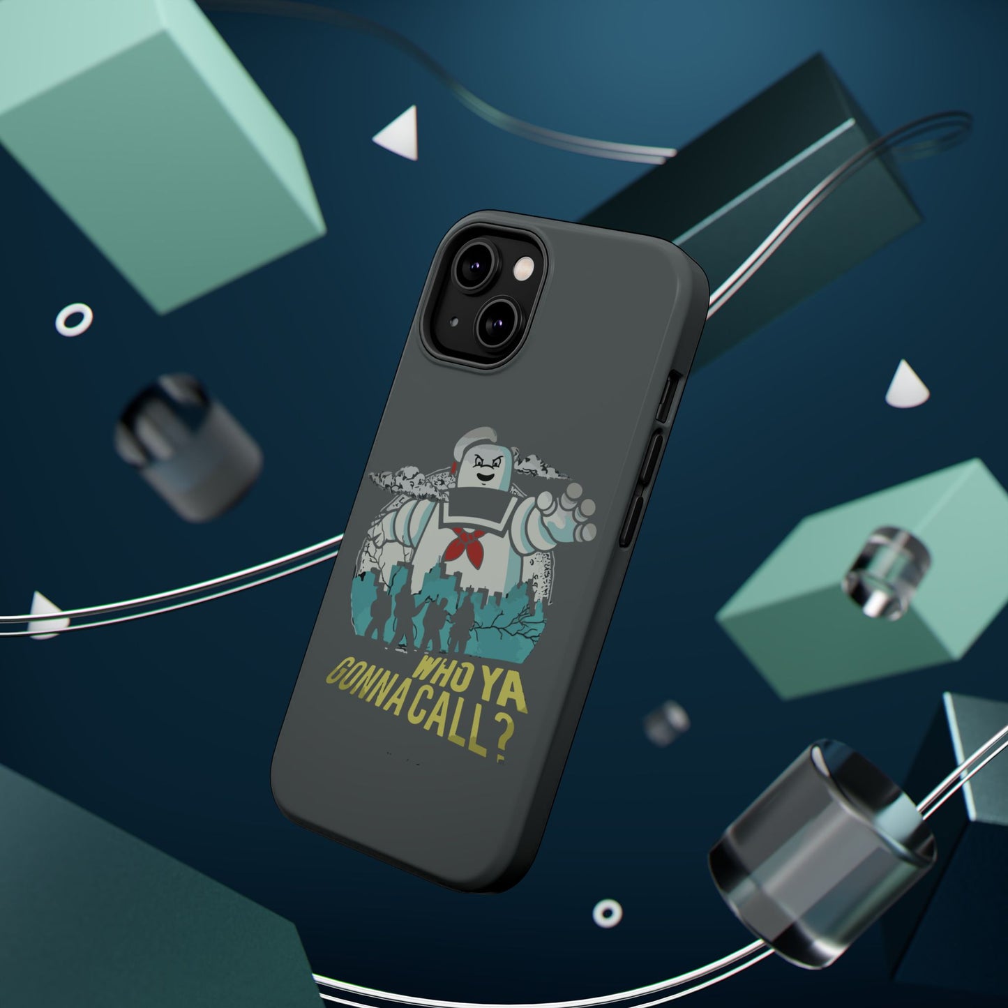 Ghostbuster-Inspired Tough Phone Case - Who Ya Gonna Call? - Perfect for Fans, Gift for Halloween, Geeky Accessories, Durable Protection