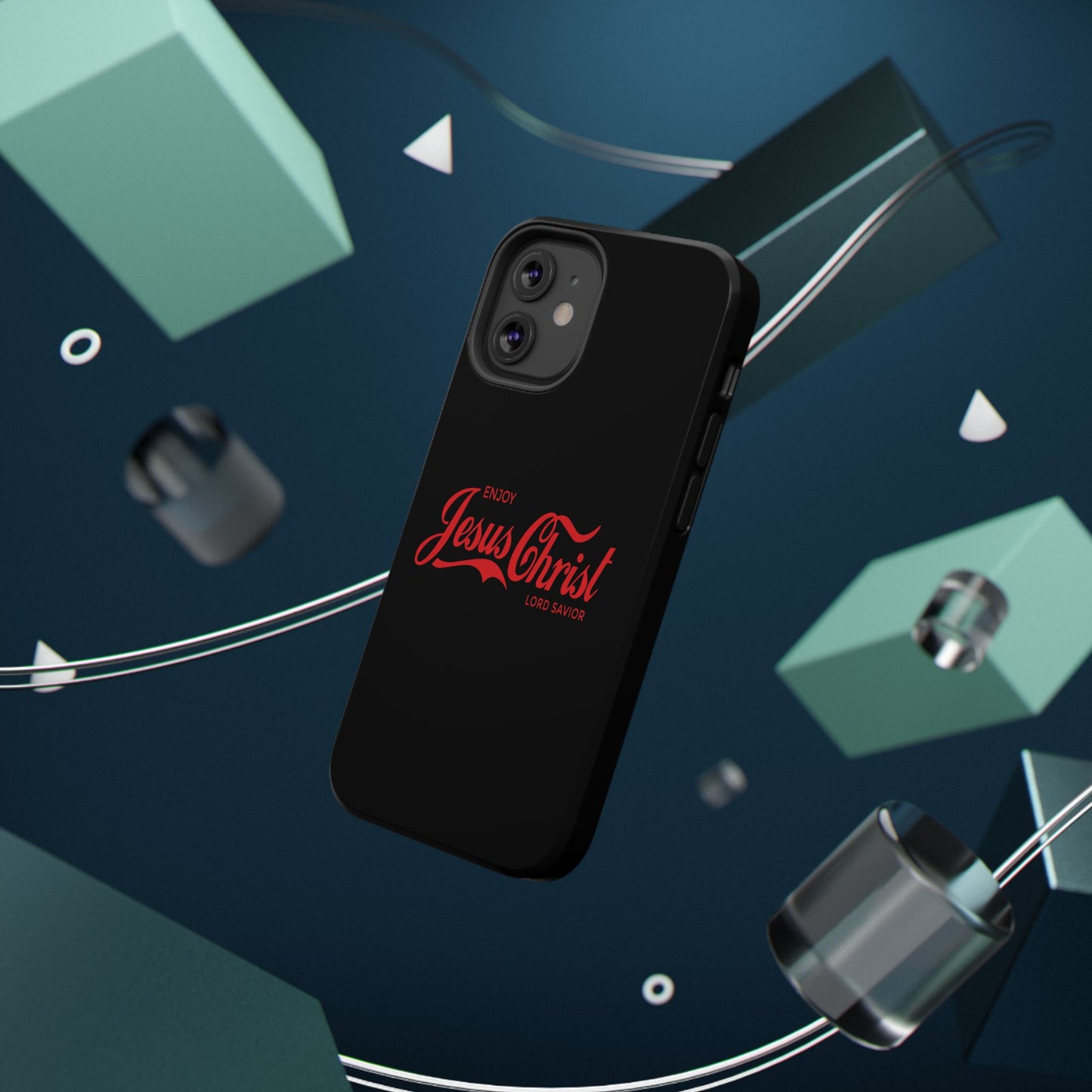 Impact-Resistant Phone Case: Enjoy Jesus Christ Lord Savior, Christian Gift, Durable Protection, Faith-Based Accessory, Holiday Gift