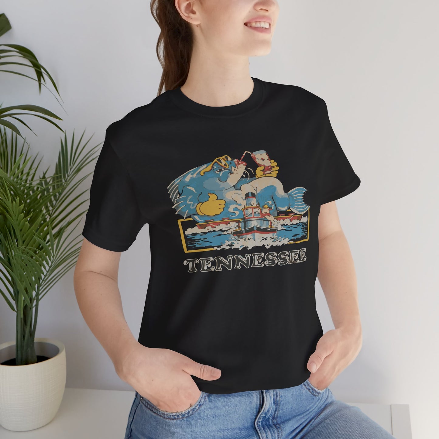 Tennessee Vintage Graphic Tee, Unisex Jersey Short Sleeve T-Shirt, Souvenir Shirt, Vacation Wear, Gift for Travelers, Retro Tee