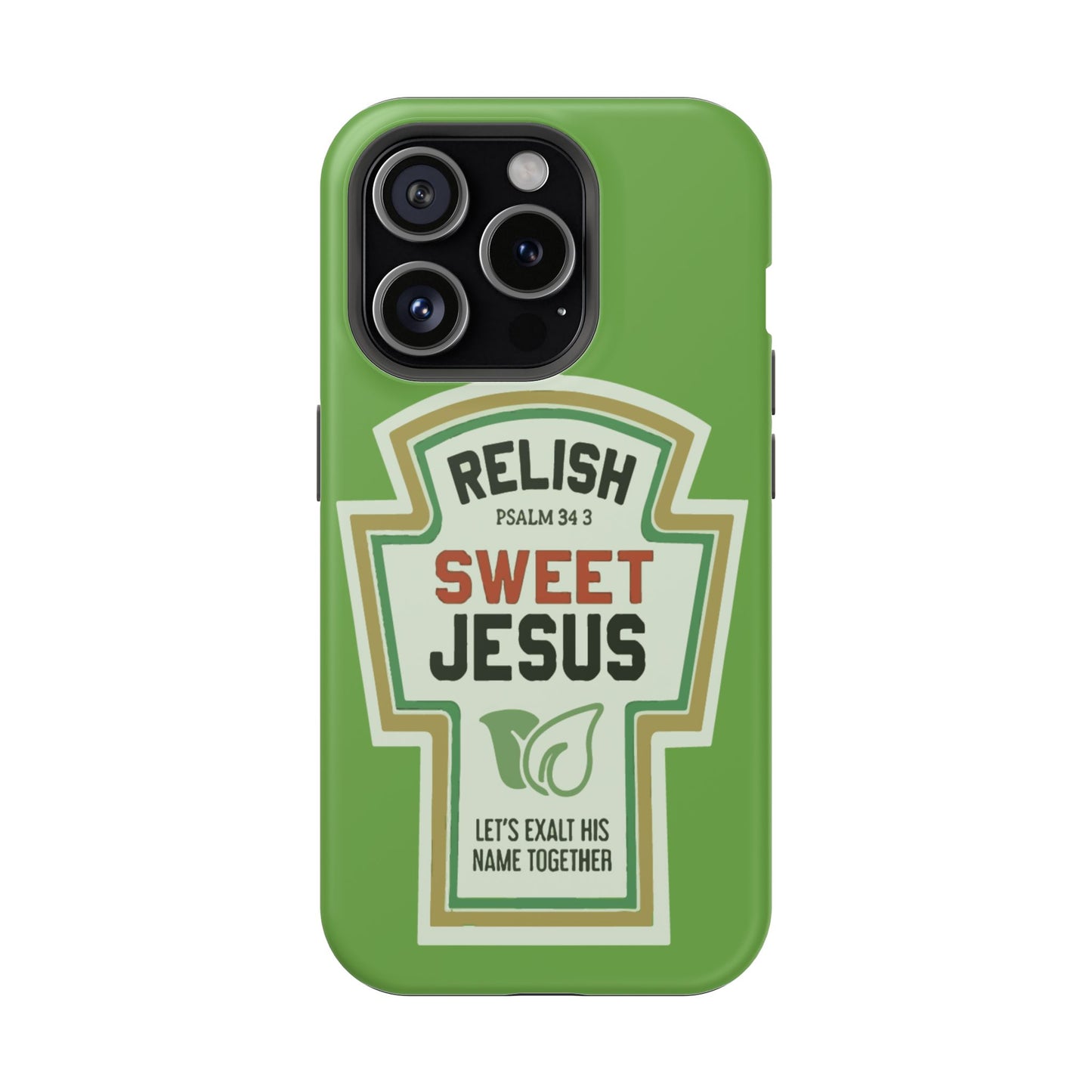 Relish Sweet Jesus Phone Case, Christian Gift, Impact-Resistant Case, Religious Phone Accessory, Faith-Based Present, Celebration Case
