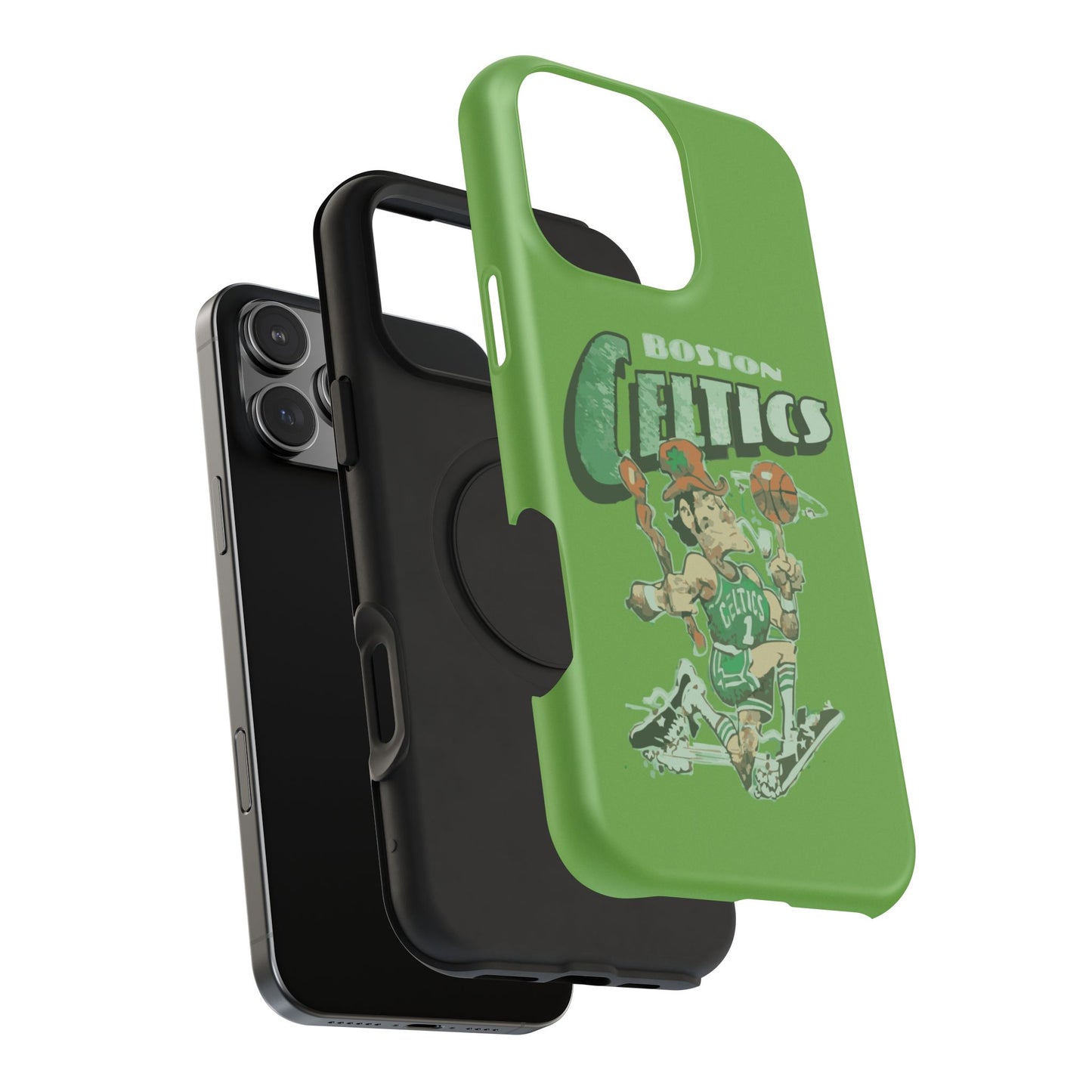 Boston Celtics Impact-Resistant Phone Case, Basketball Phone Cover, Sports Fan Gift, Sturdy Phone Case, NBA Merchandise, Team Spirit Decor