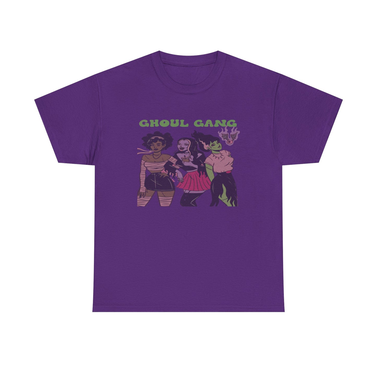 Ghoul Gang Unisex Heavy Cotton Tee | Halloween T-Shirt, Spooky Apparel, Gothic Fashion, Funny Gift, Group Costume